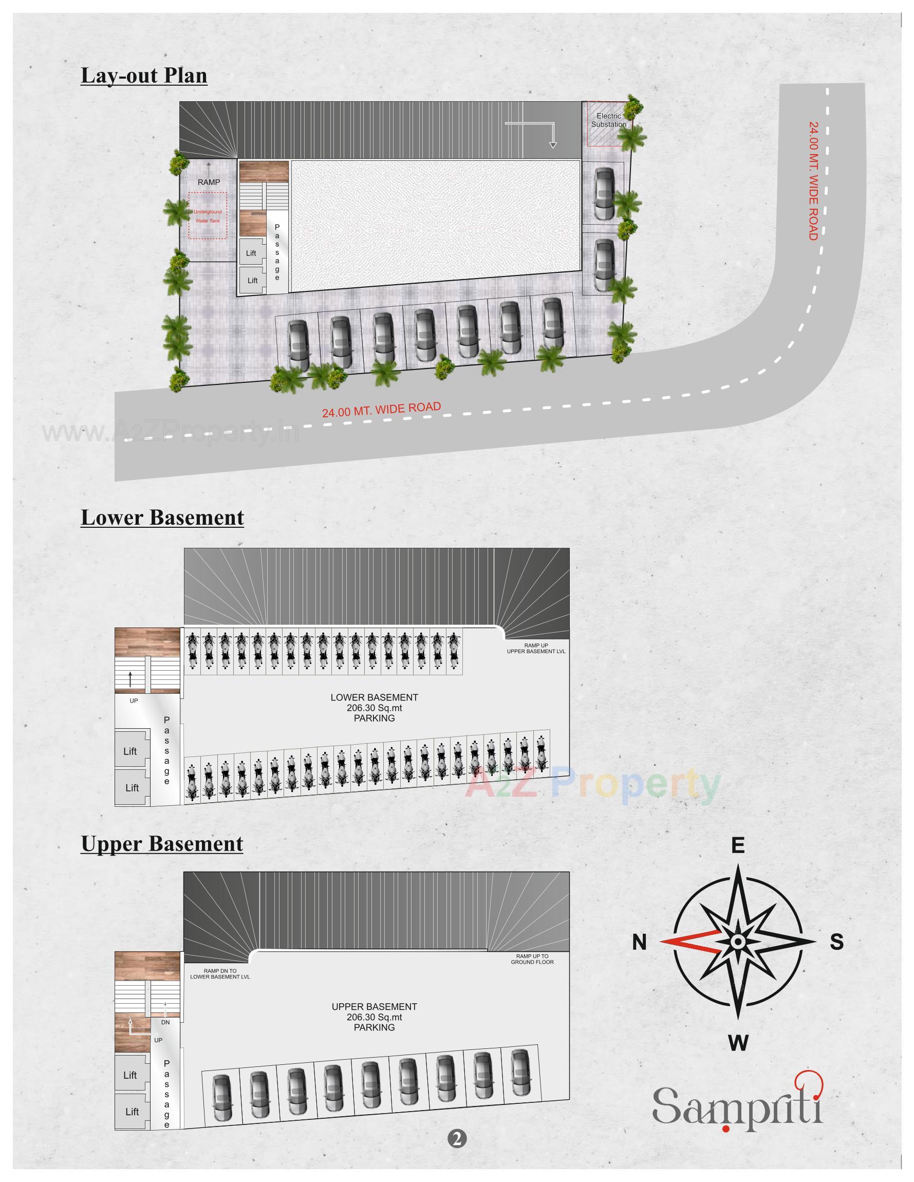 Layout of real estate project Sampriti located at Neral, Surat, Gujarat
