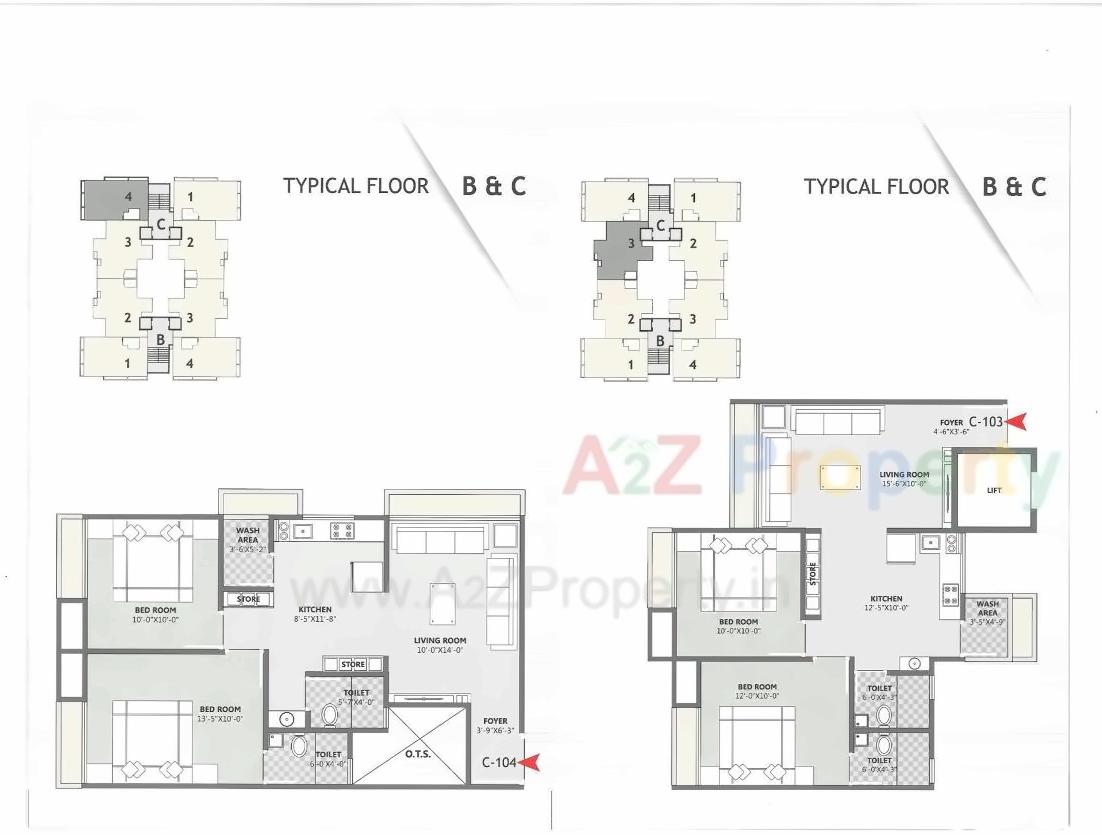 Layout of real estate project Samrat Skyline located at Dabholi, Surat, Gujarat