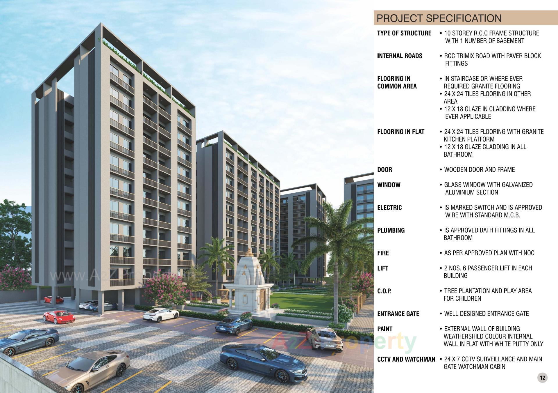 3D Elevation of real estate project Sanctum Palacio located at Palanpore, Surat, Gujarat