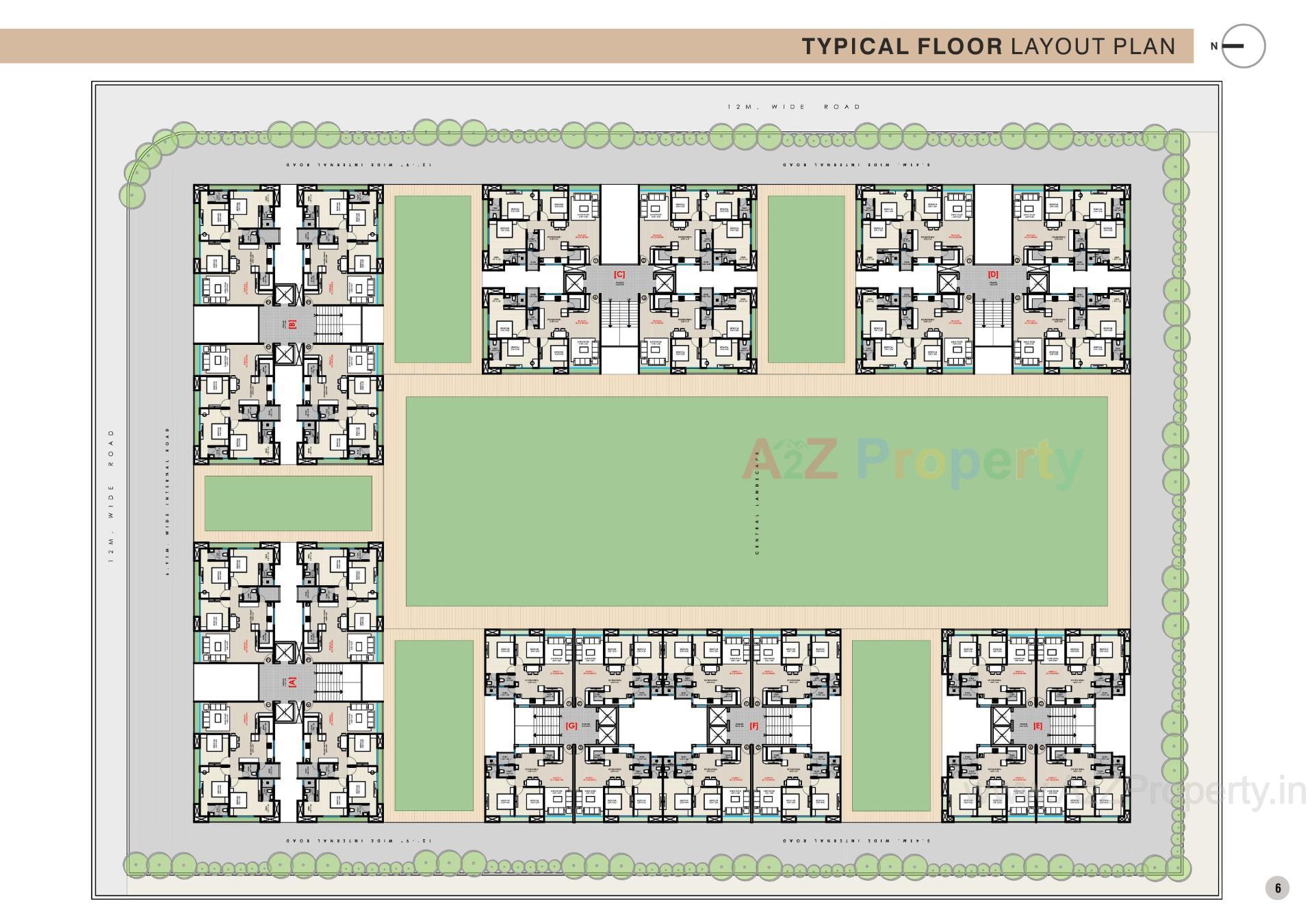 Layout of real estate project Sanctum Palacio located at Palanpore, Surat, Gujarat