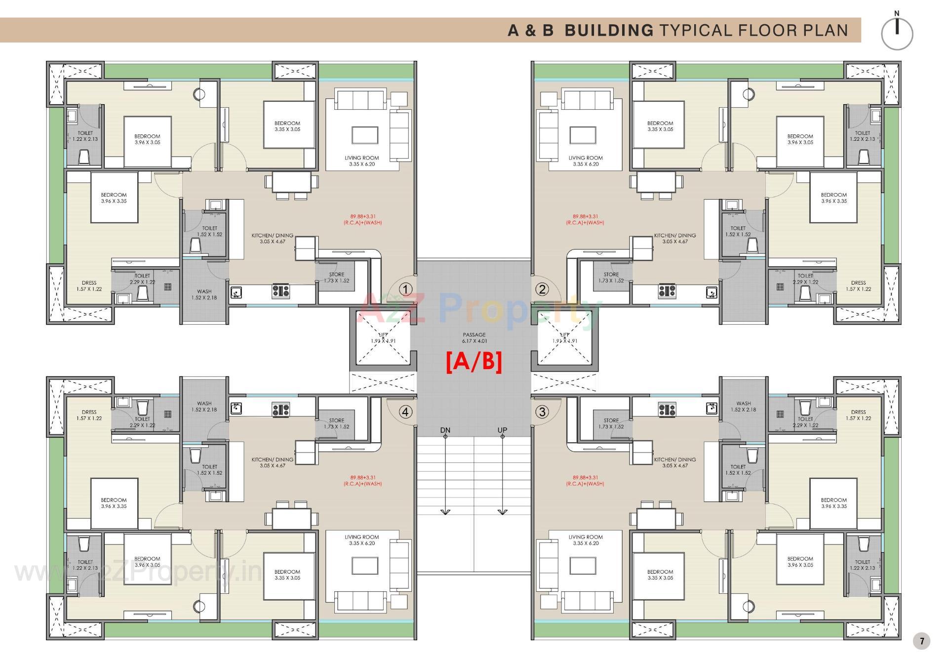 Layout of real estate project Sanctum Palacio located at Palanpore, Surat, Gujarat