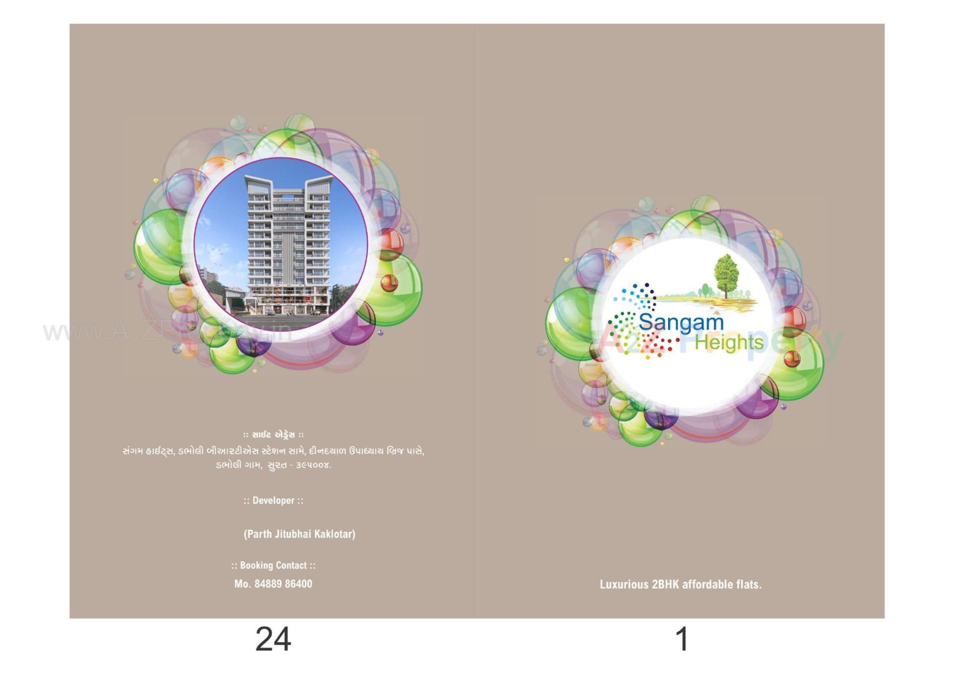  of real estate project Sangam Heights located at Dabholi, Surat, Gujarat