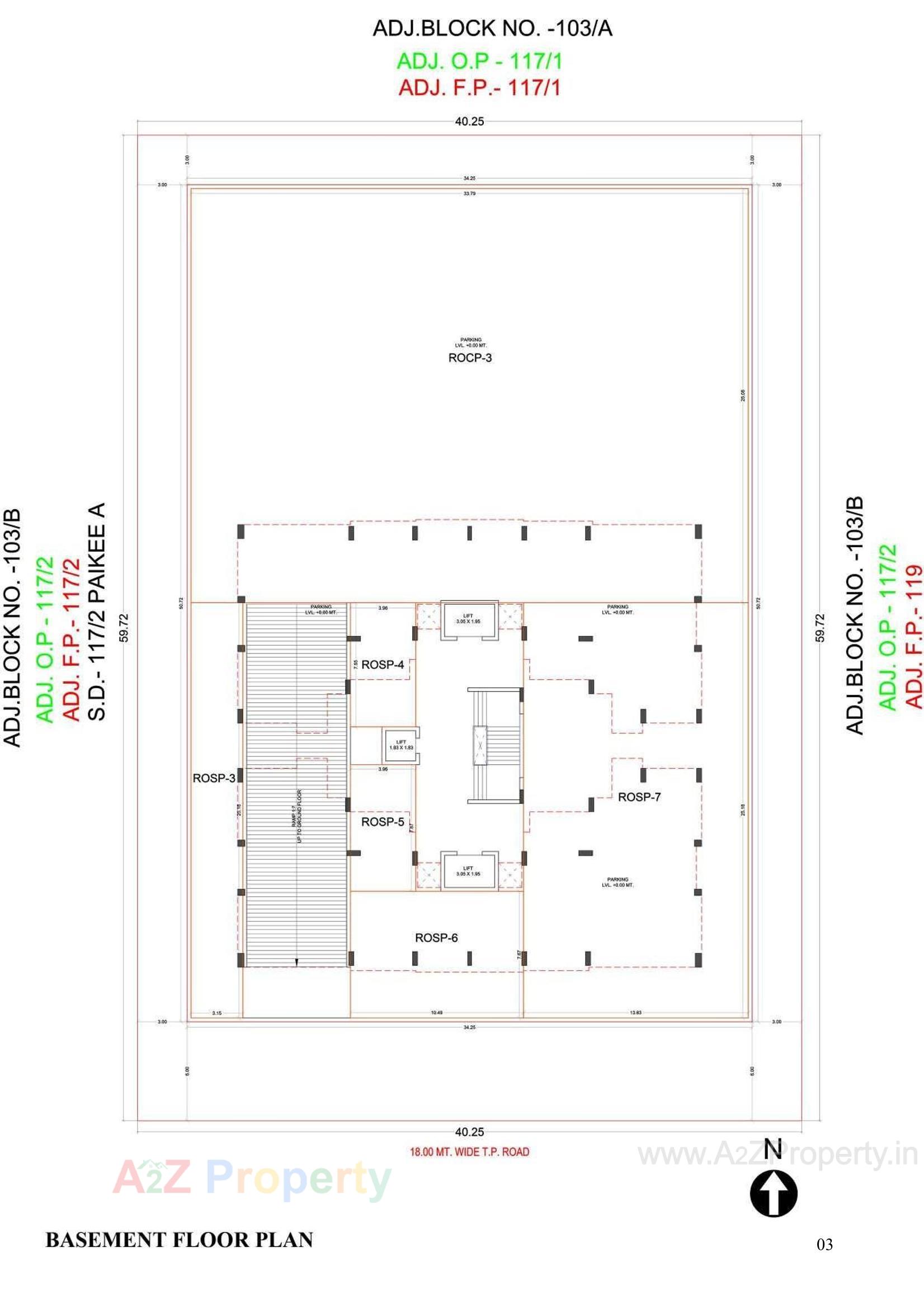 Layout of real estate project Sangath Livings located at Pal, Surat, Gujarat