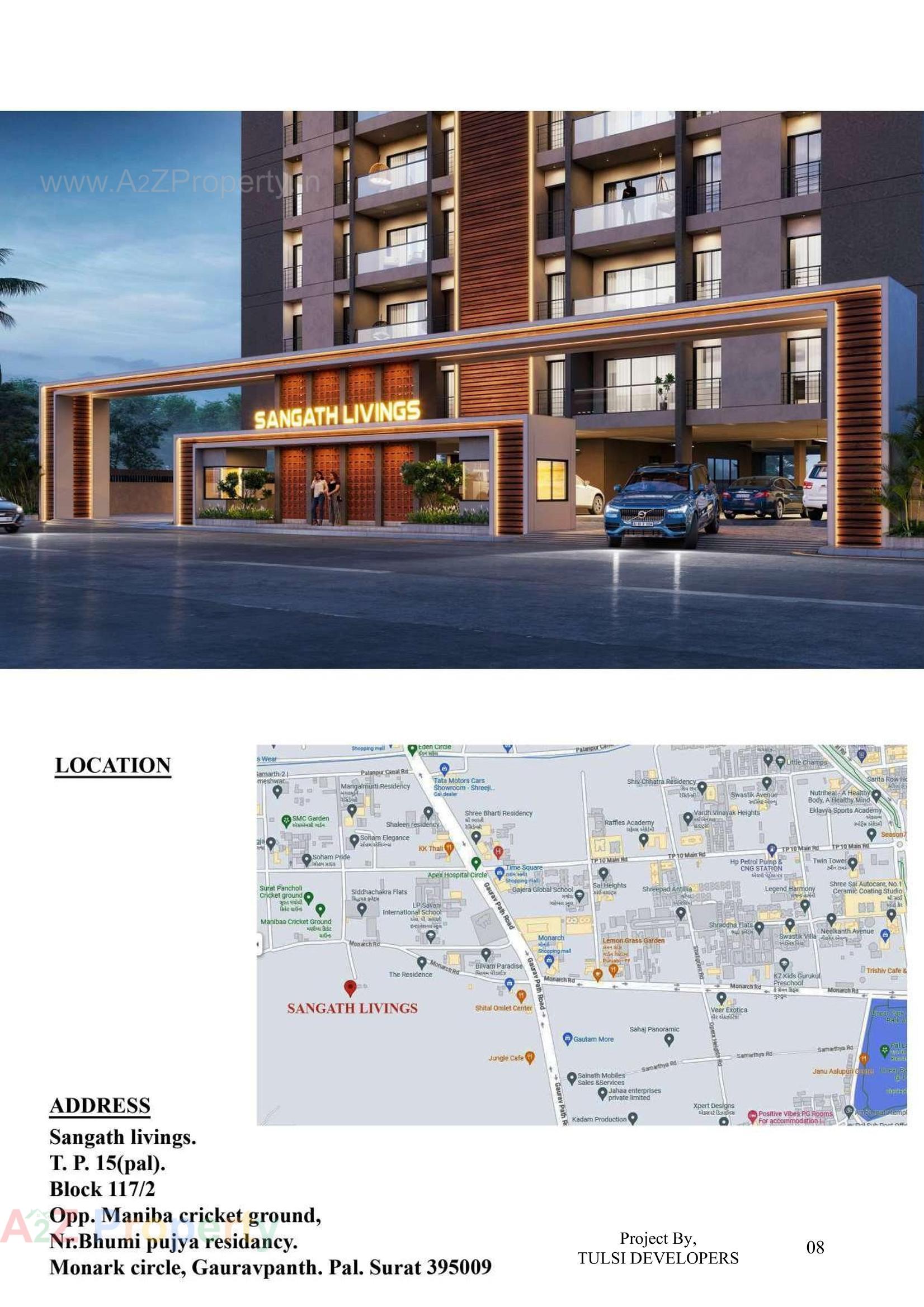  of real estate project Sangath Livings located at Pal, Surat, Gujarat
