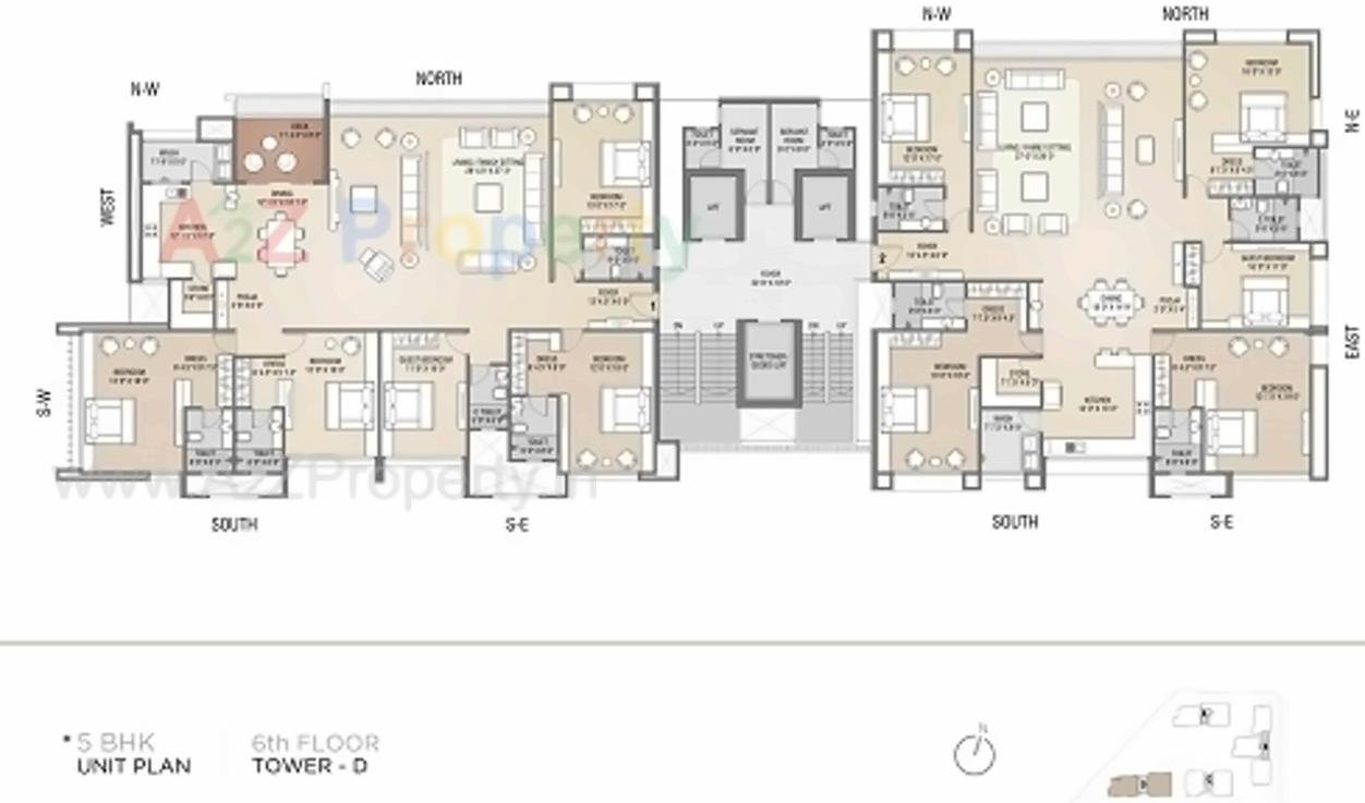 Layout of real estate project Sangini Arise located at Surat, Surat, Gujarat
