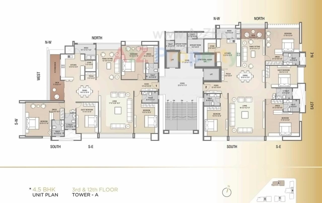 Layout of real estate project Sangini Arise located at Surat, Surat, Gujarat