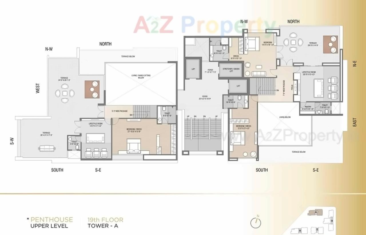 Layout of real estate project Sangini Arise located at Surat, Surat, Gujarat