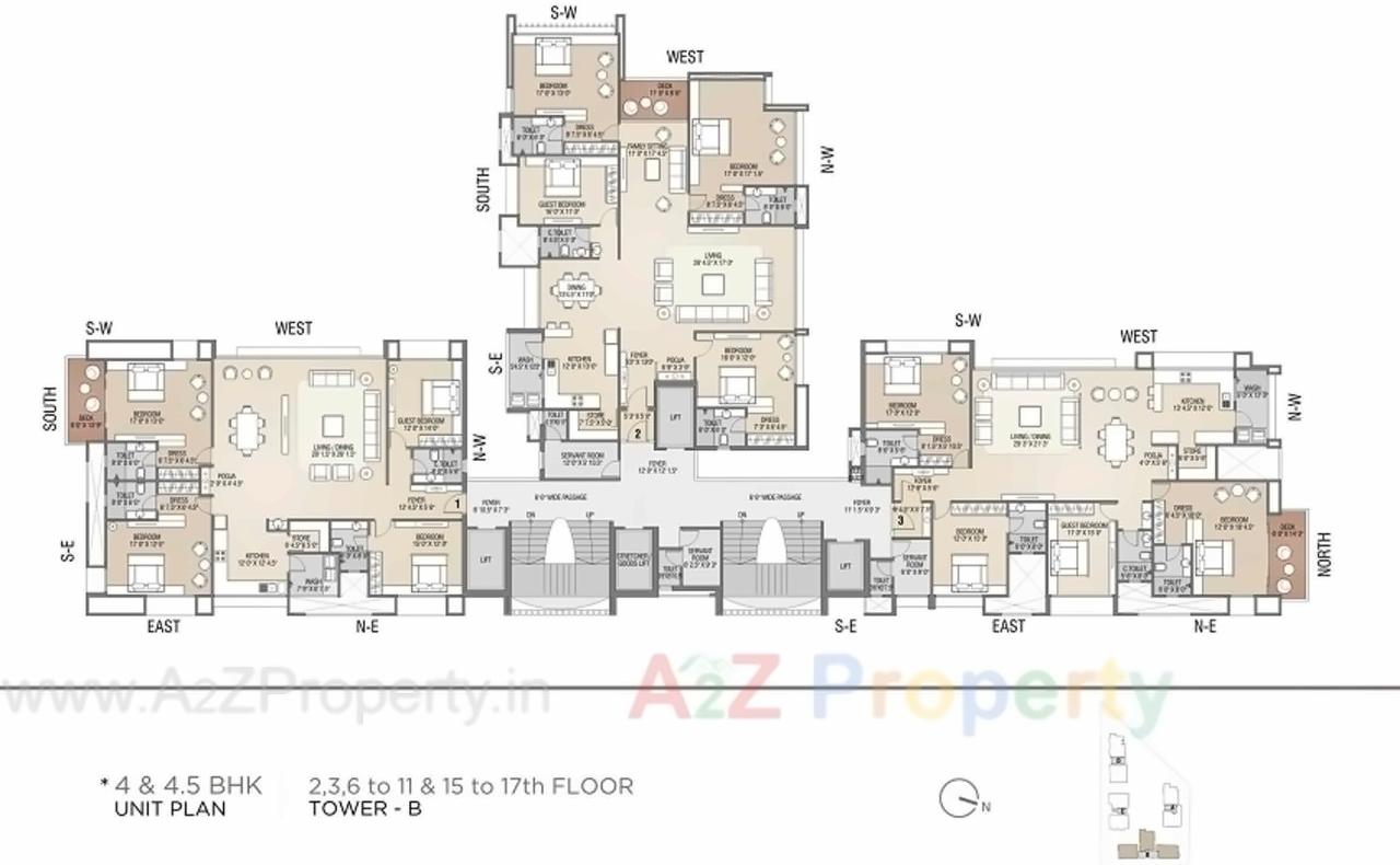 Layout of real estate project Sangini Arise located at Surat, Surat, Gujarat