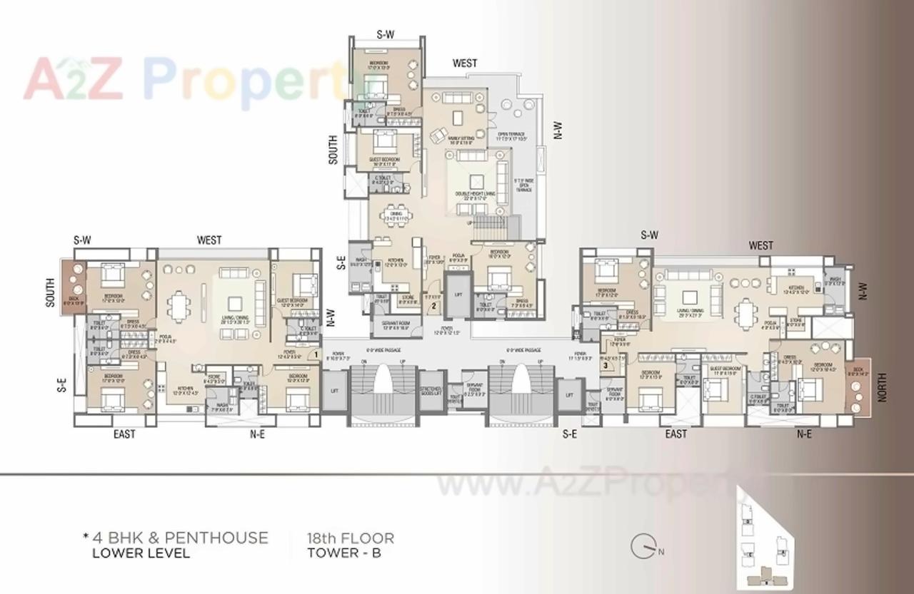 Layout of real estate project Sangini Arise located at Surat, Surat, Gujarat