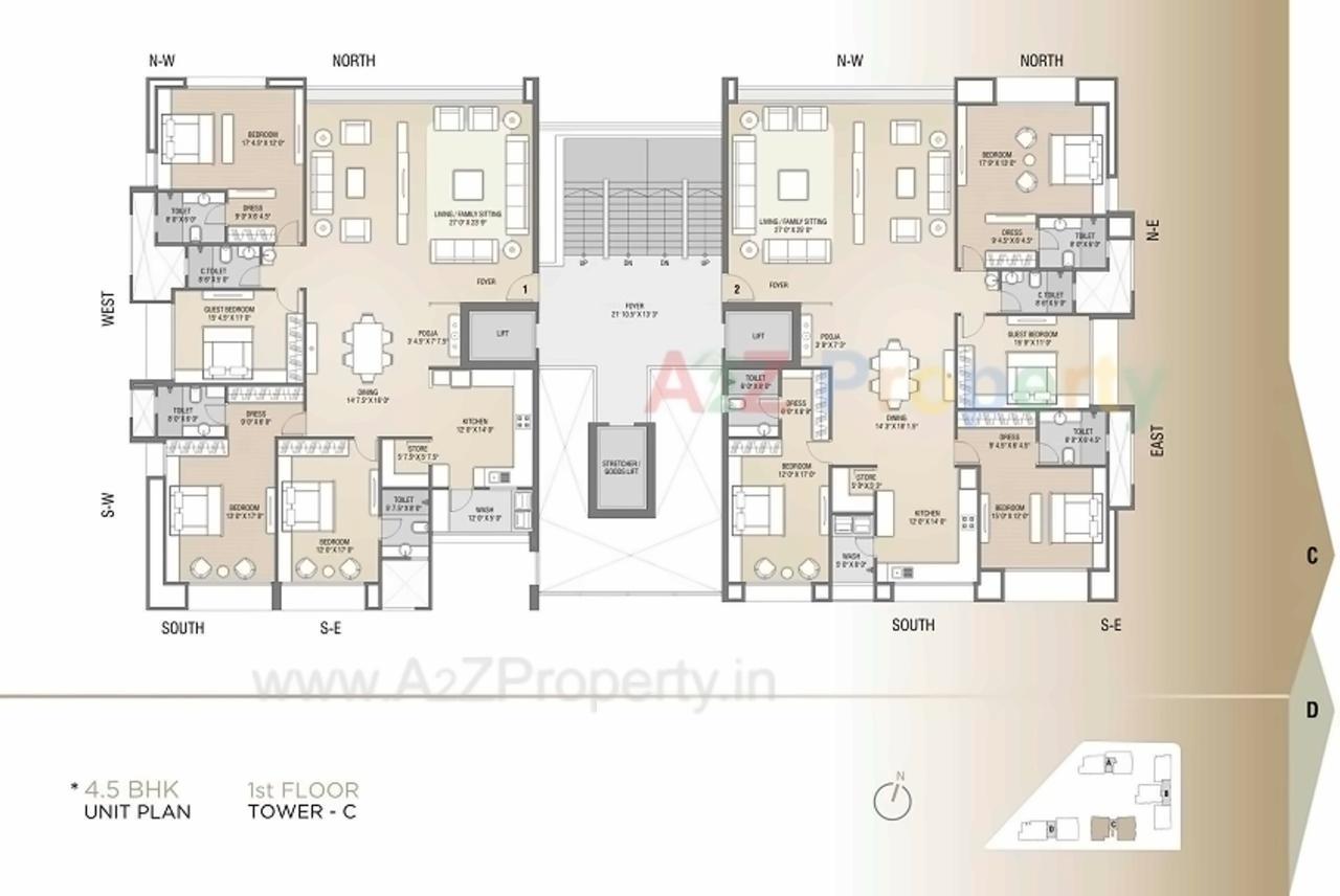 Layout of real estate project Sangini Arise located at Surat, Surat, Gujarat