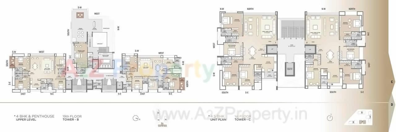 Layout of real estate project Sangini Arise located at Surat, Surat, Gujarat