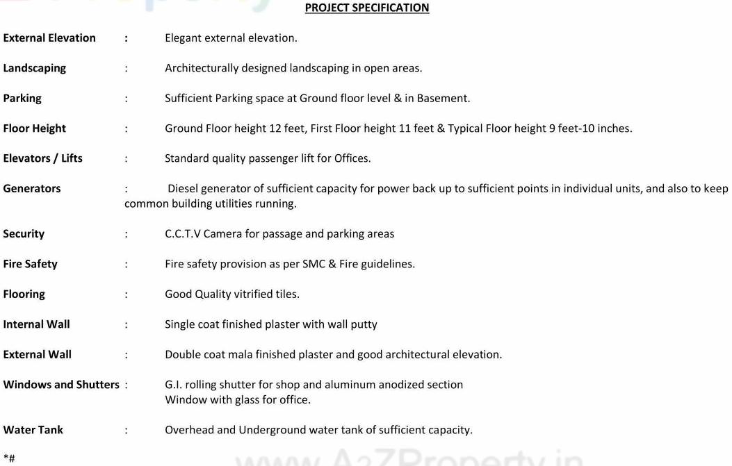  of real estate project Sangini Aspire located at Pal, Surat, Gujarat