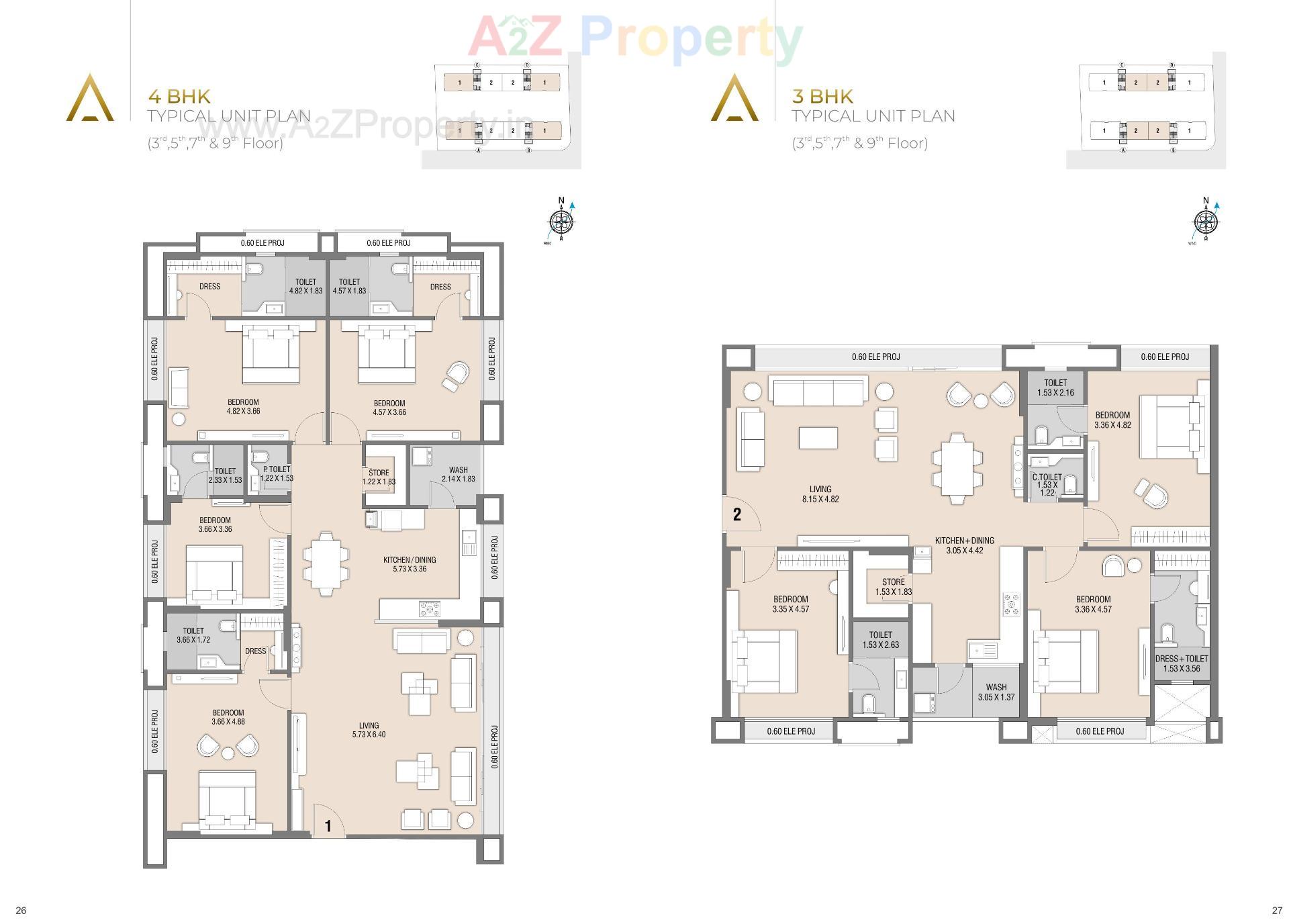 Layout of real estate project Sangini Aura located at Pal, Surat, Gujarat