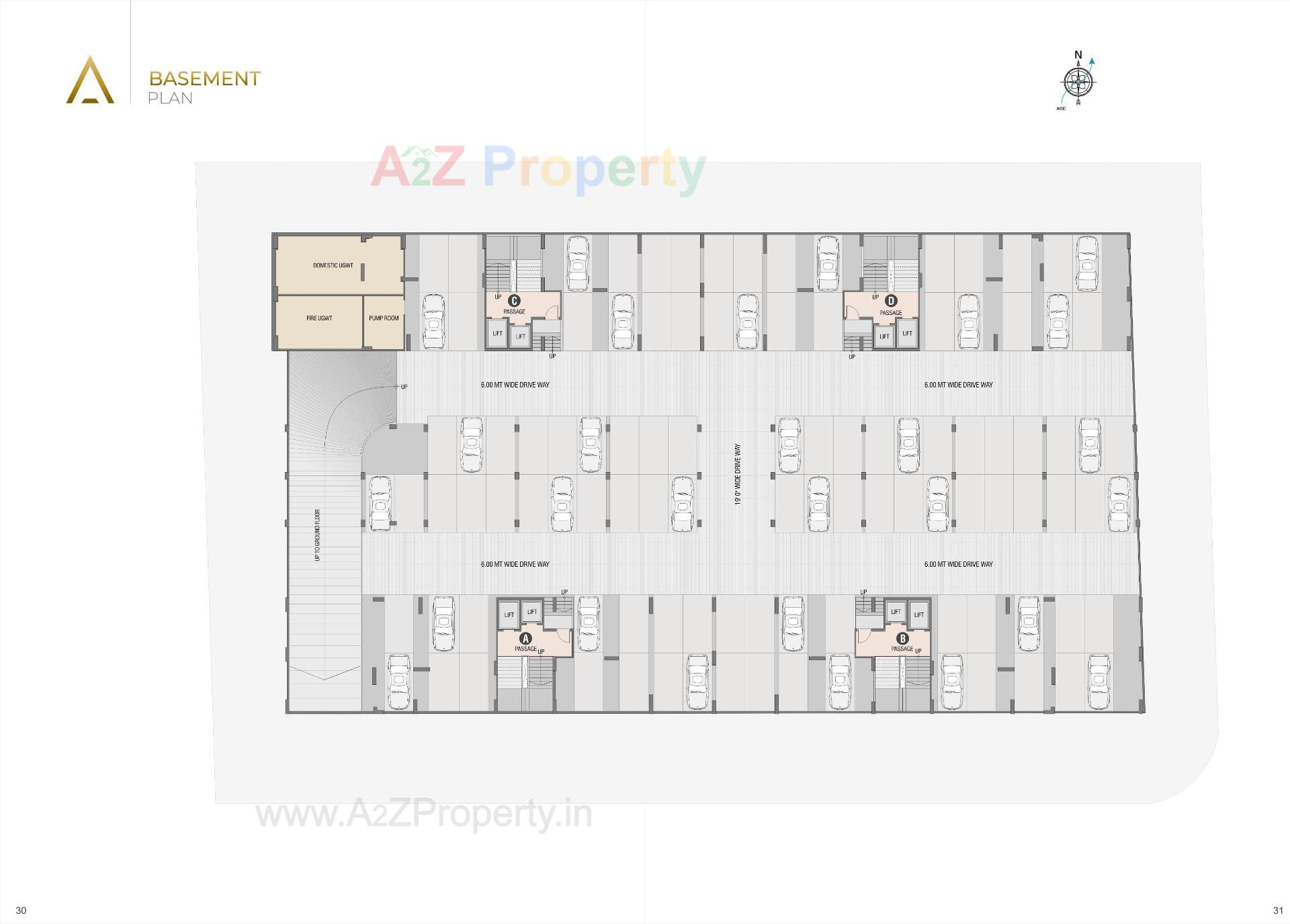 Layout of real estate project Sangini Aura located at Pal, Surat, Gujarat