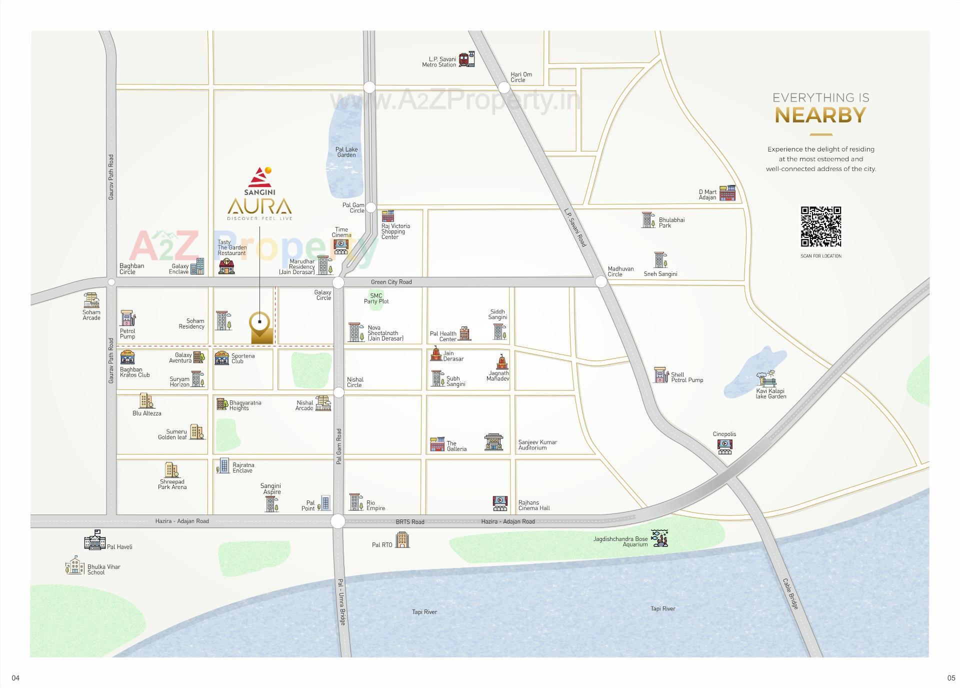  of real estate project Sangini Aura located at Pal, Surat, Gujarat