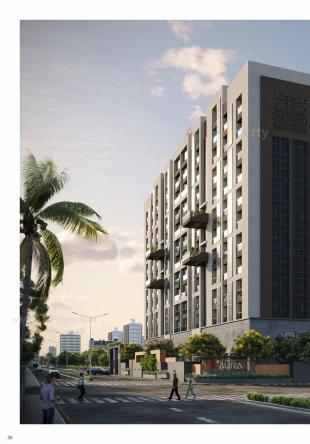 Elevation of real estate project Sangini Aura located at Pal, Surat, Gujarat