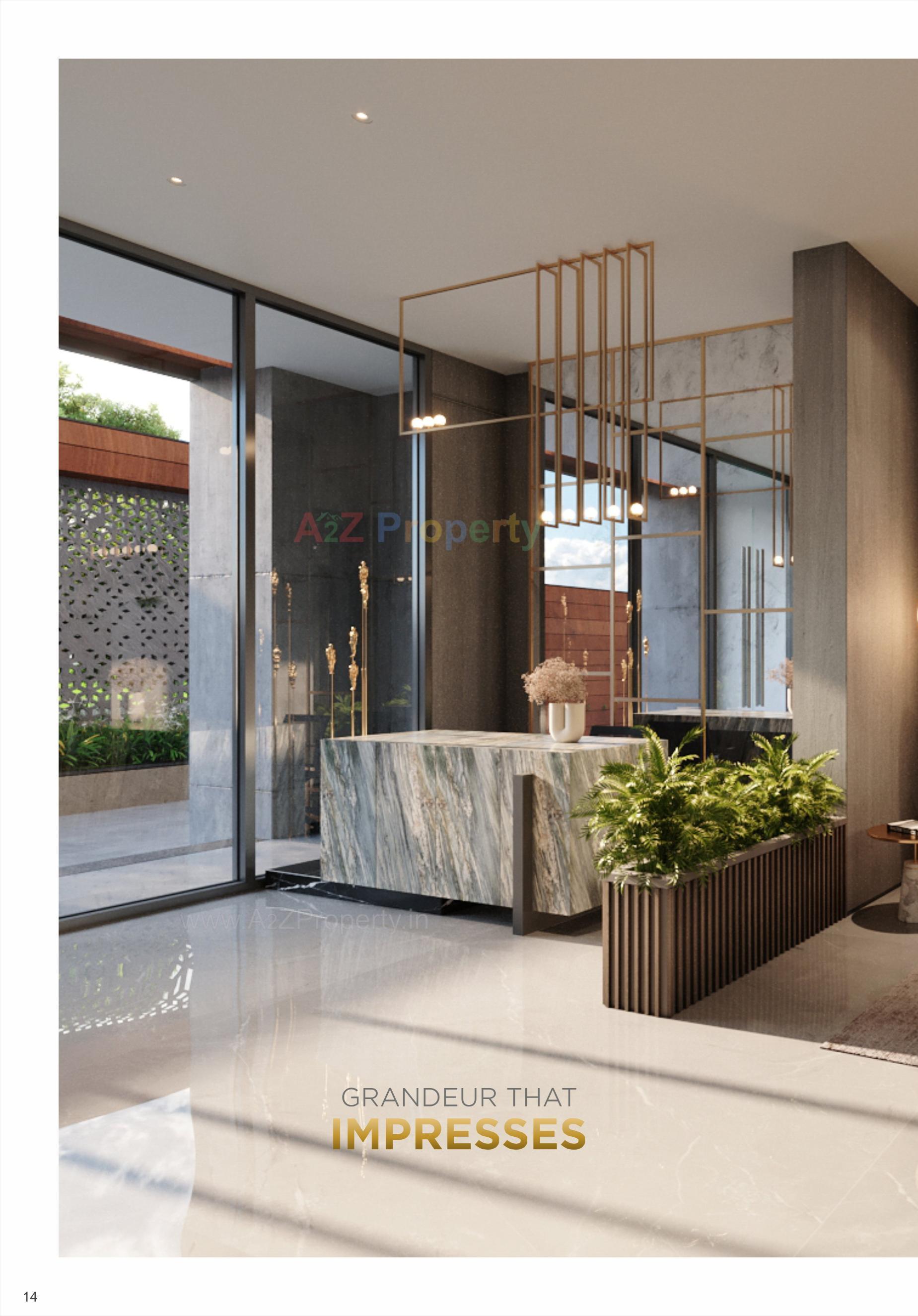 3D Elevation of real estate project Sangini Aura located at Pal, Surat, Gujarat