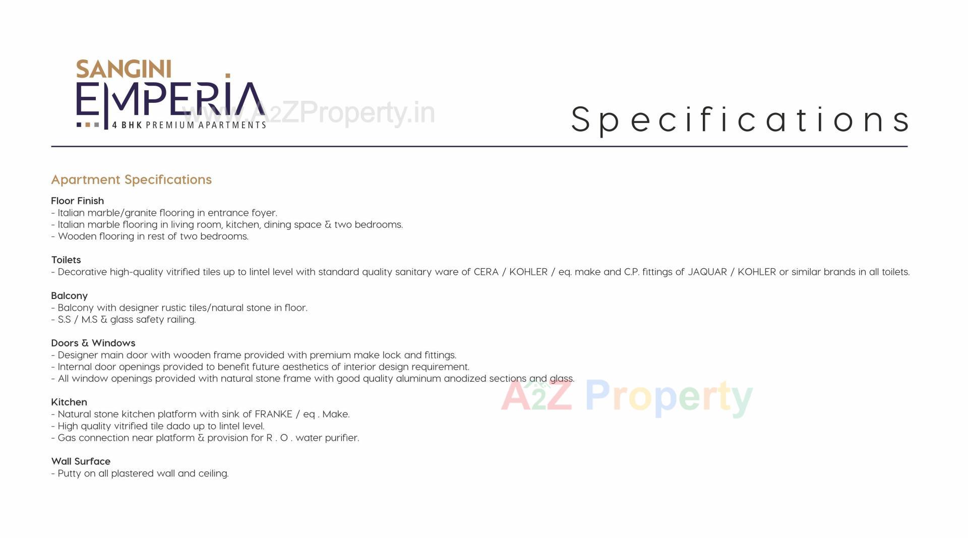  of real estate project Sangini Emperia located at Rander, Surat, Gujarat