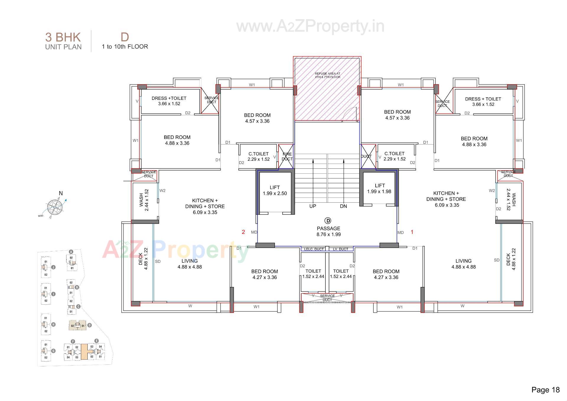 Layout of real estate project Sangini Epitome located at Bhatha, Surat, Gujarat