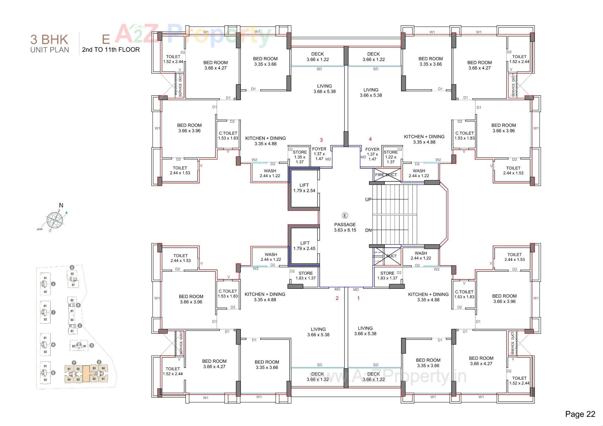 Layout of real estate project Sangini Epitome located at Bhatha, Surat, Gujarat