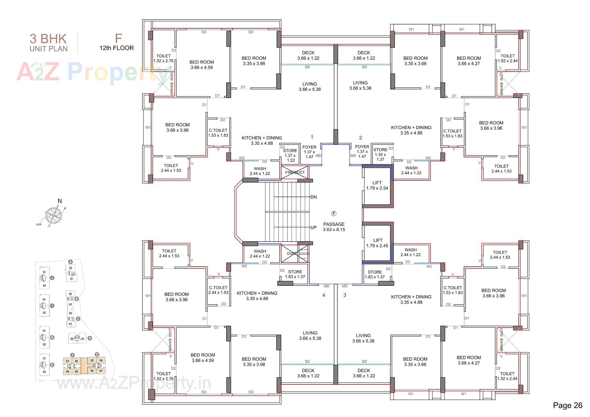 Layout of real estate project Sangini Epitome located at Bhatha, Surat, Gujarat