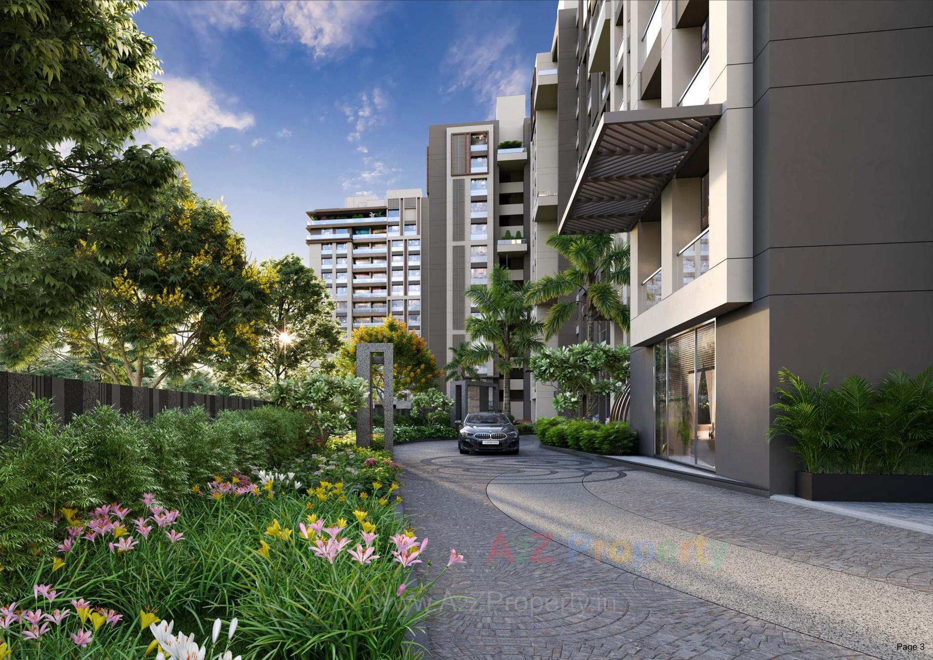 3D Elevation of real estate project Sangini Epitome located at Bhatha, Surat, Gujarat