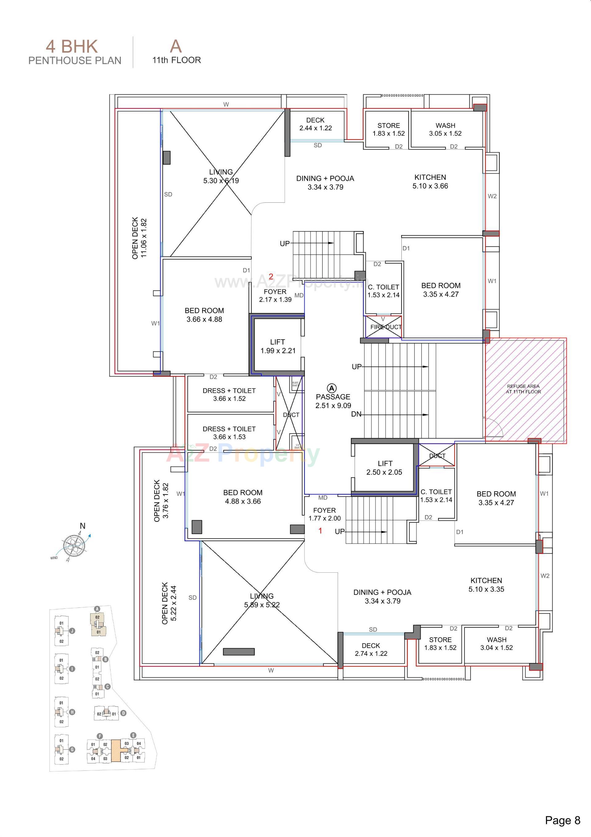 Layout of real estate project Sangini Epitome located at Bhatha, Surat, Gujarat