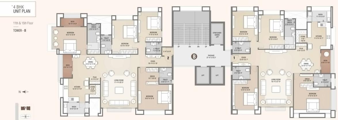 Layout of real estate project Sangini Evoq located at Bharthana, Surat, Gujarat
