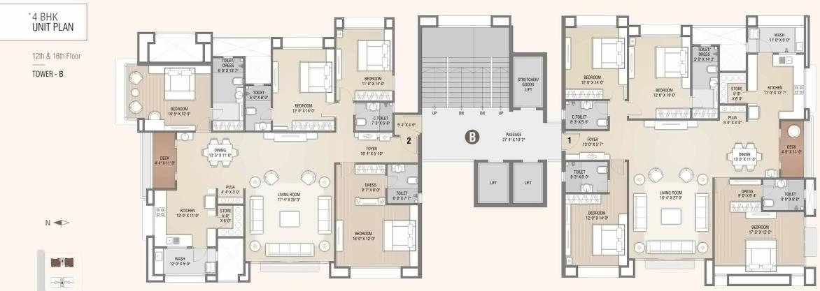 Layout of real estate project Sangini Evoq located at Bharthana, Surat, Gujarat