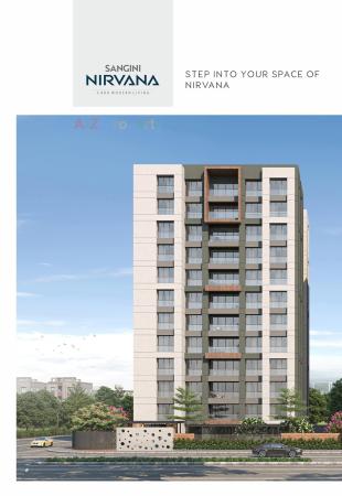 Elevation of real estate project Sangini Nirvana located at Vesu, Surat, Gujarat