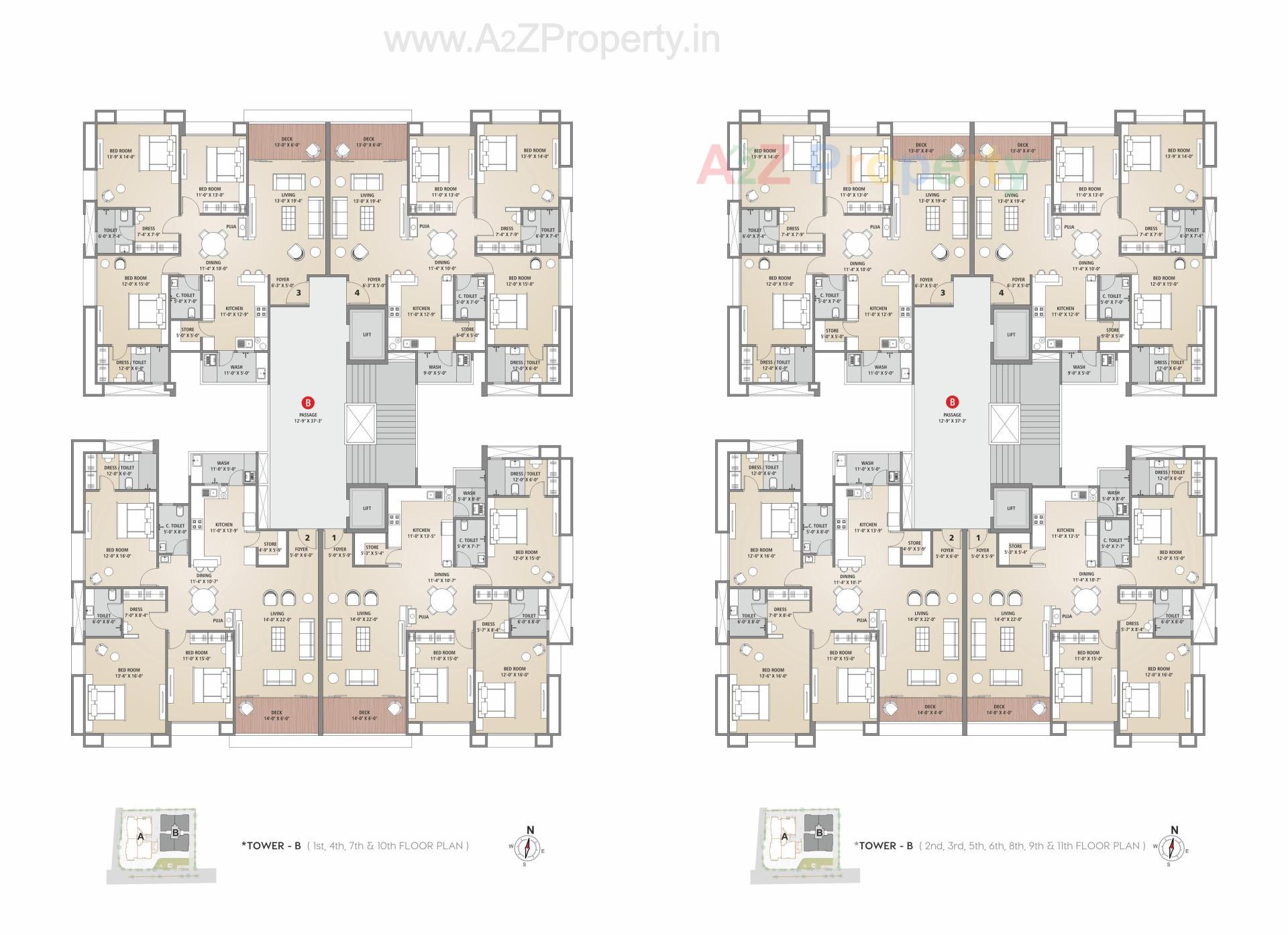 Layout of real estate project Sangini Nirvana located at Vesu, Surat, Gujarat