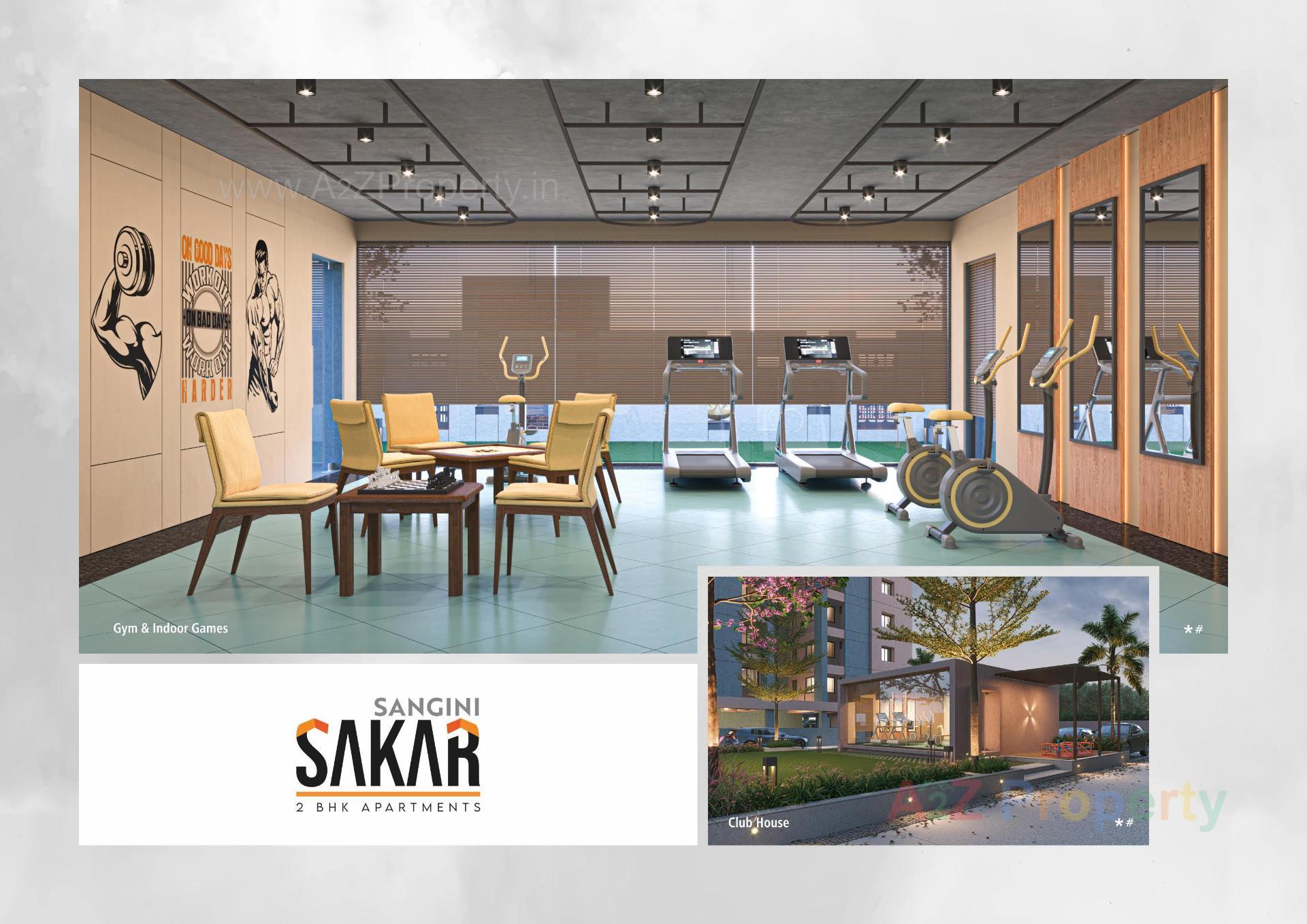 3D Elevation of real estate project Sangini Sakar located at Jahangirpura, Surat, Gujarat