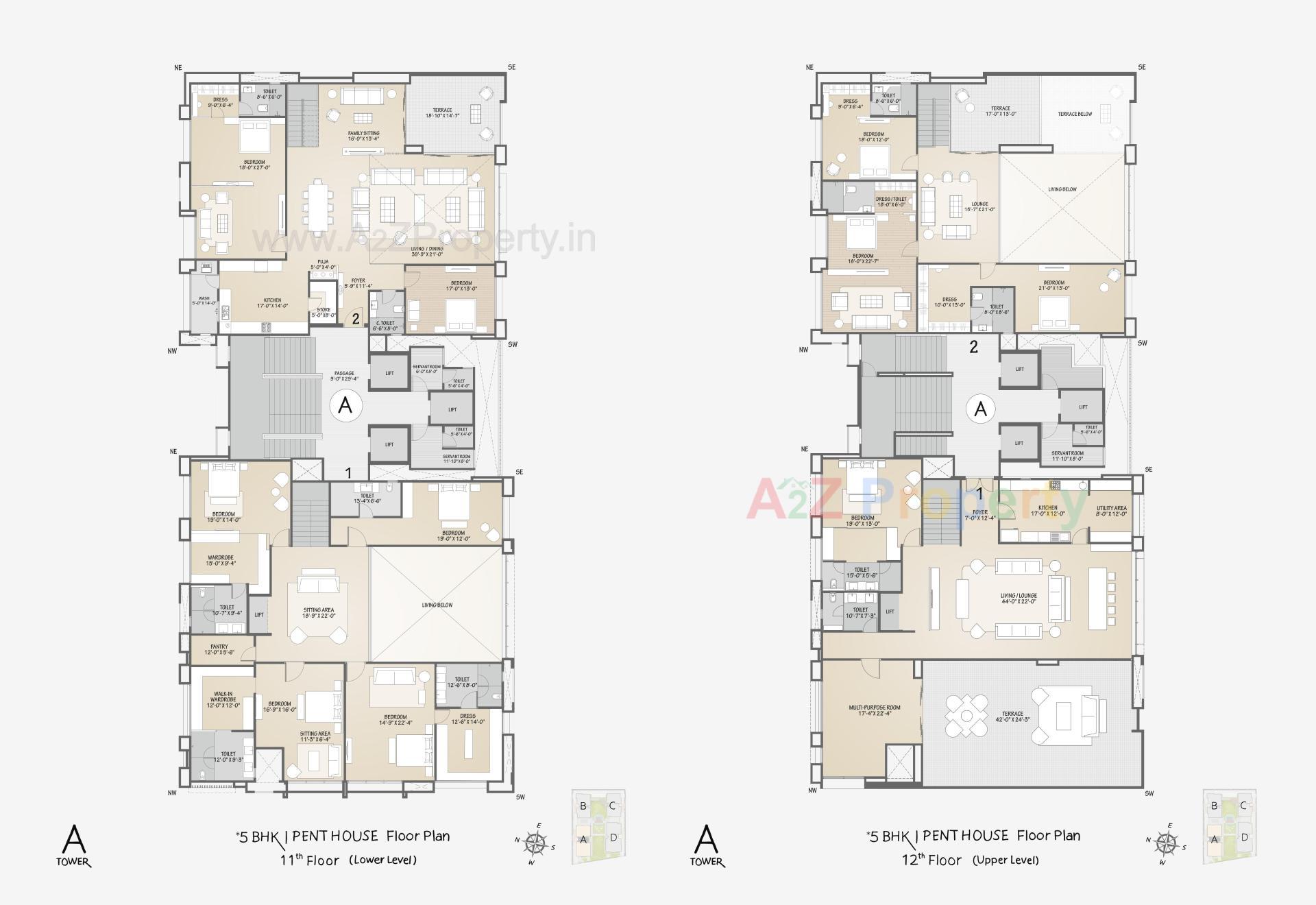 Layout of real estate project Sangini Siddhanta located at Vesu, Surat, Gujarat