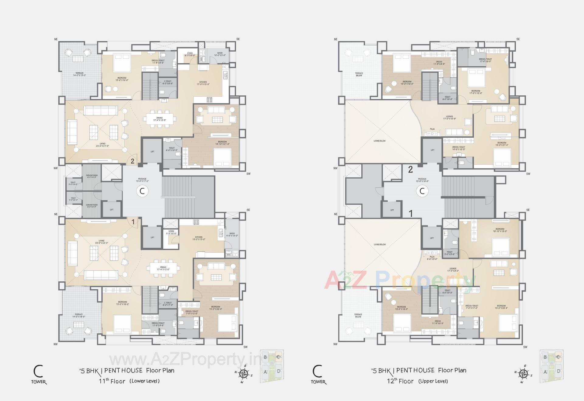 Layout of real estate project Sangini Siddhanta located at Vesu, Surat, Gujarat