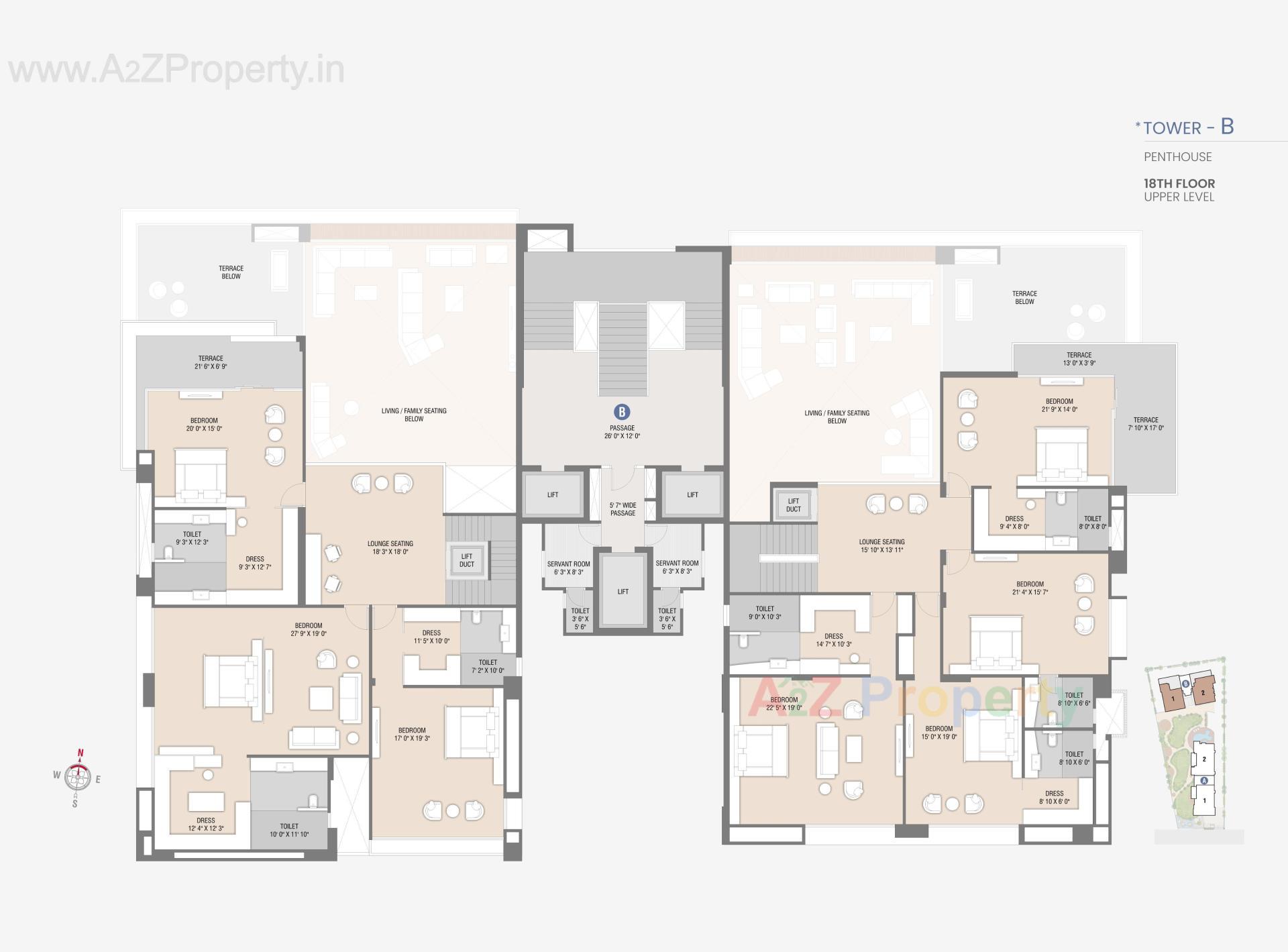 Layout of real estate project Sangini Skyteria located at Bharthana, Surat, Gujarat