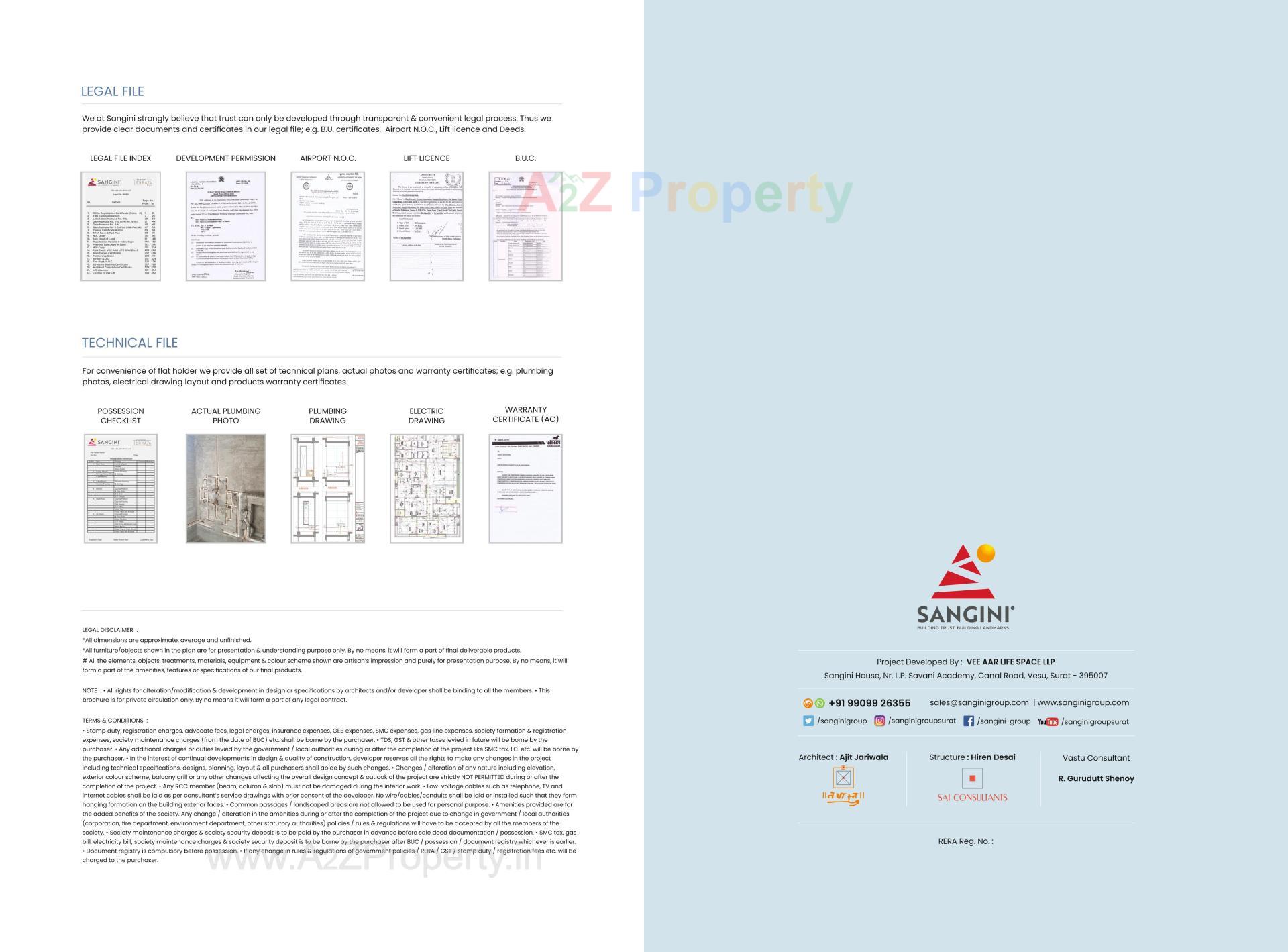  of real estate project Sangini Skyteria located at Bharthana, Surat, Gujarat
