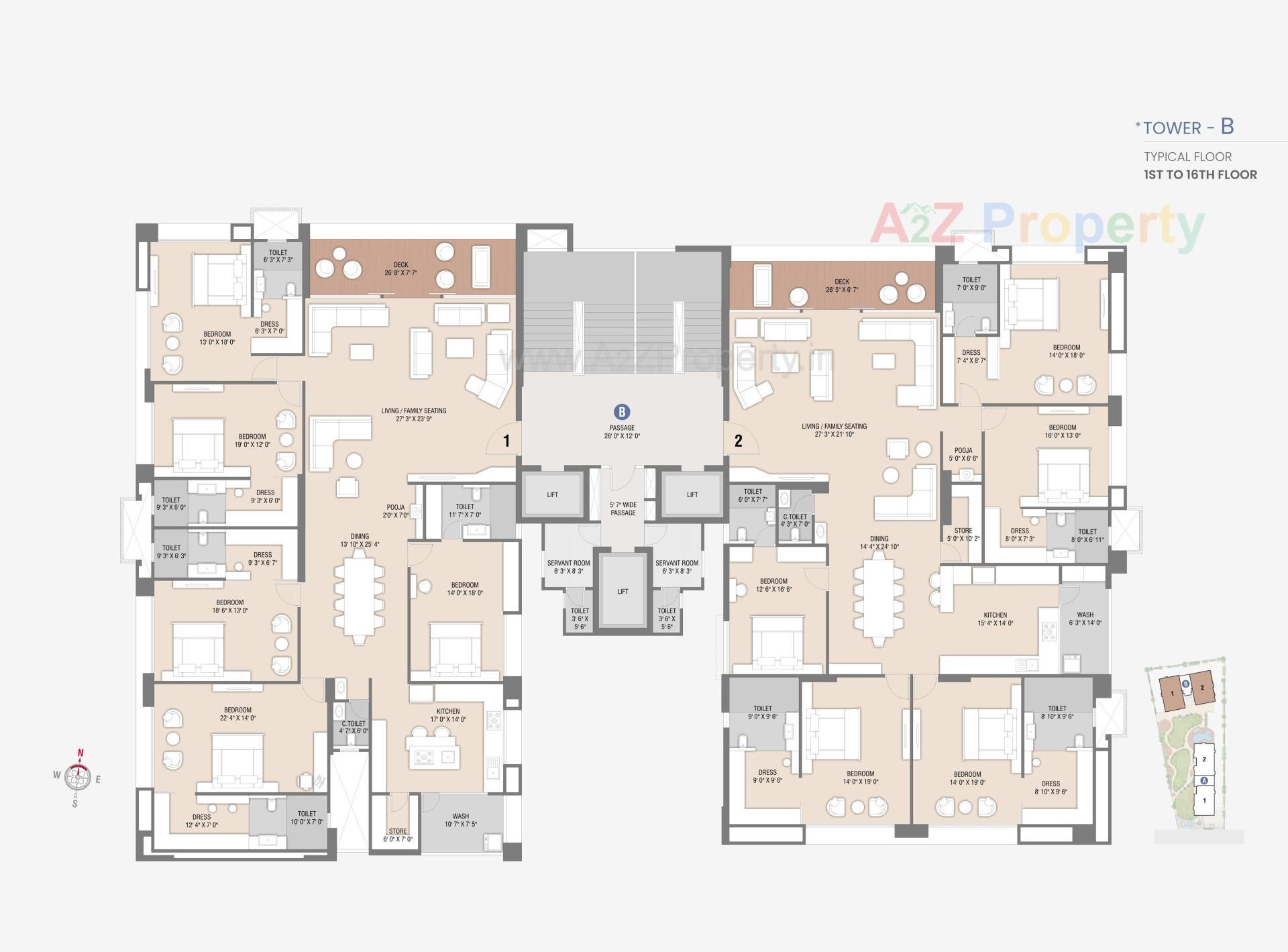 Layout of real estate project Sangini Skyteria located at Bharthana, Surat, Gujarat