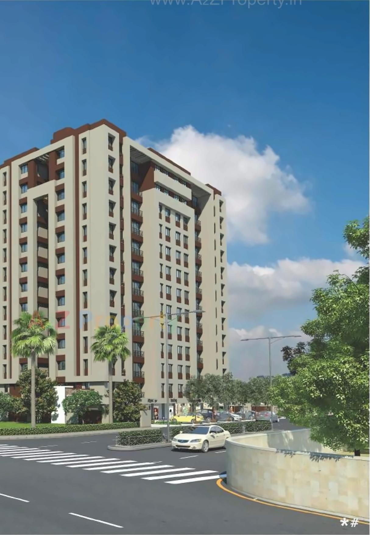 3D Elevation of real estate project Sangini Swaraj located at Surat, Surat, Gujarat