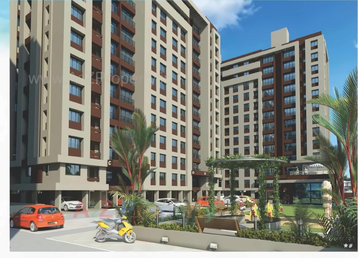 3D Elevation of real estate project Sangini Swaraj located at Surat, Surat, Gujarat
