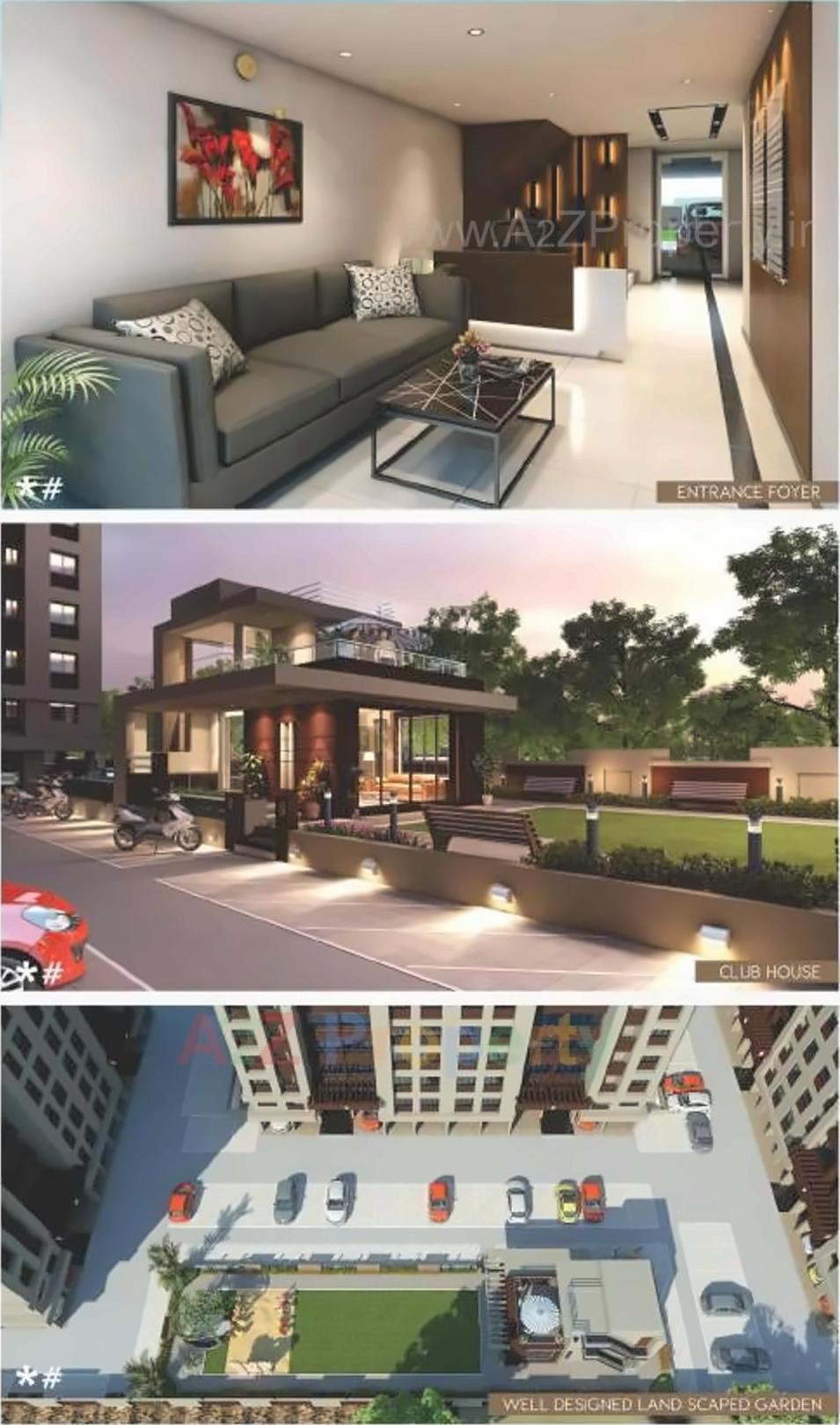 3D Elevation of real estate project Sangini Swaraj located at Surat, Surat, Gujarat