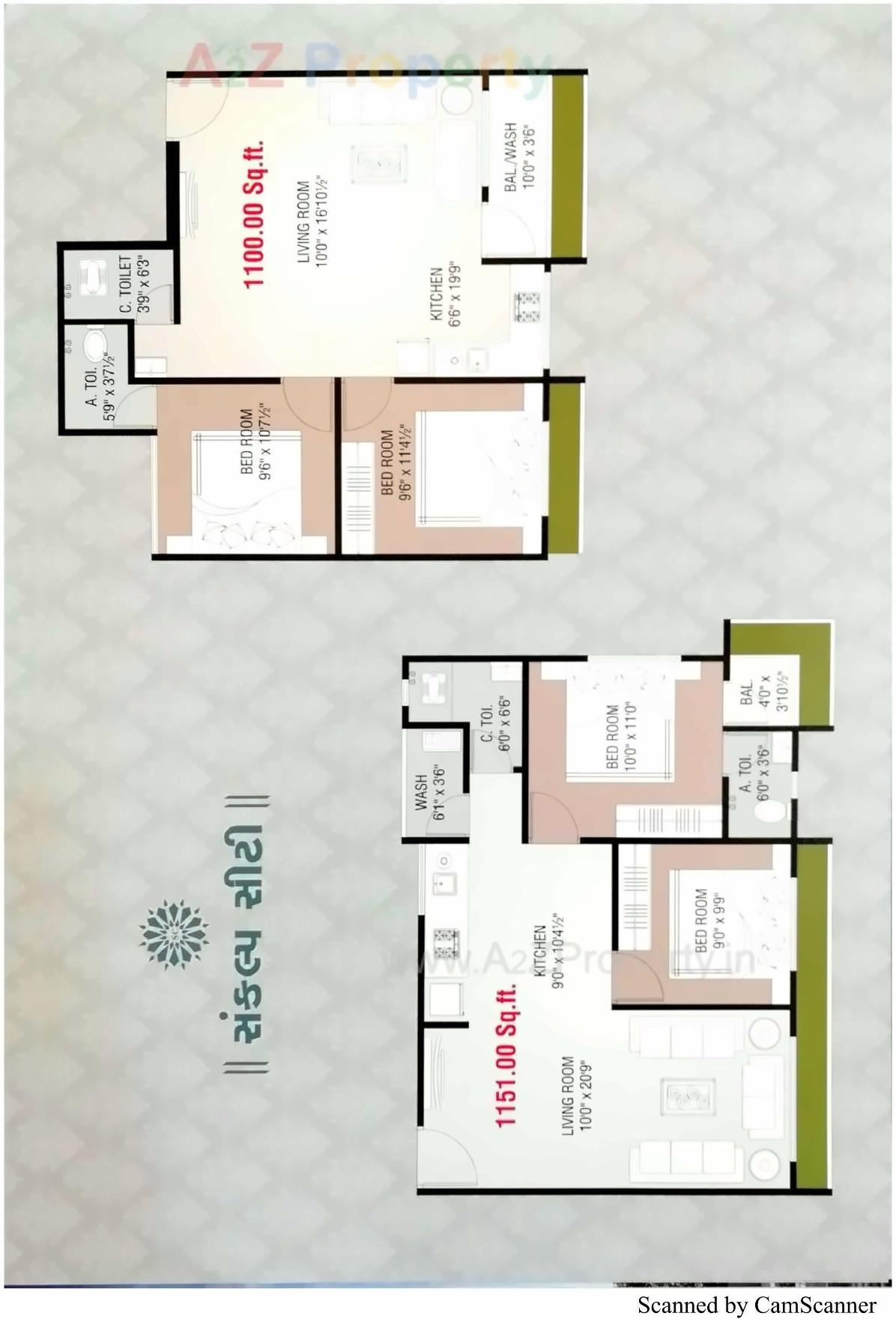 Layout of real estate project Sankalp City located at Surat, Surat, Gujarat