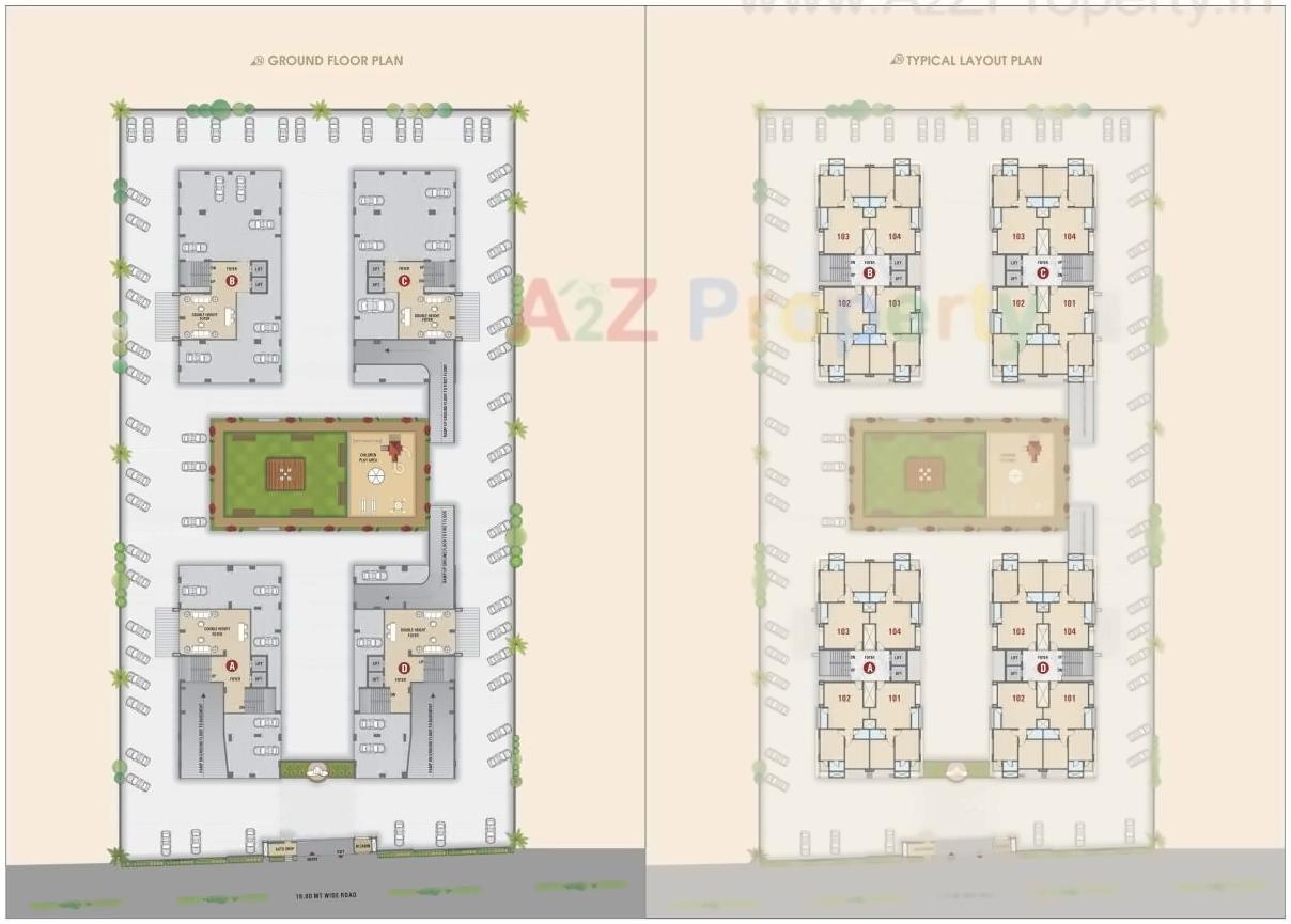 Layout of real estate project Sankalp Shivanta located at Dabholi, Surat, Gujarat