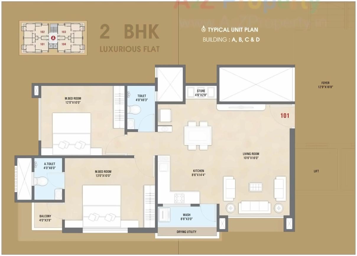 Layout of real estate project Sankalp Shivanta located at Dabholi, Surat, Gujarat