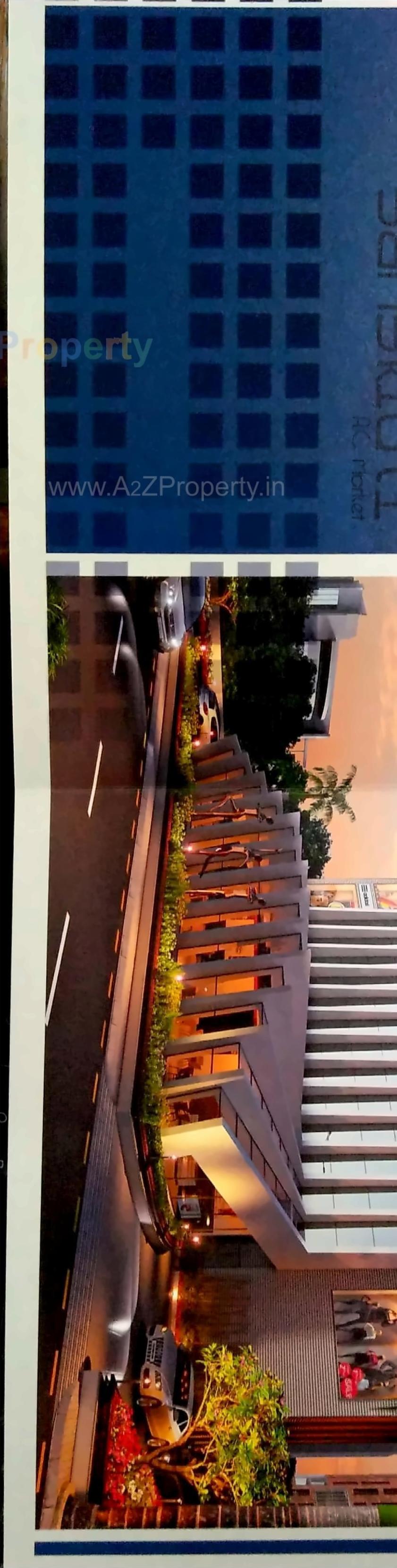 3D Elevation of real estate project Sanskruti Ac Market located at Parvat, Surat, Gujarat