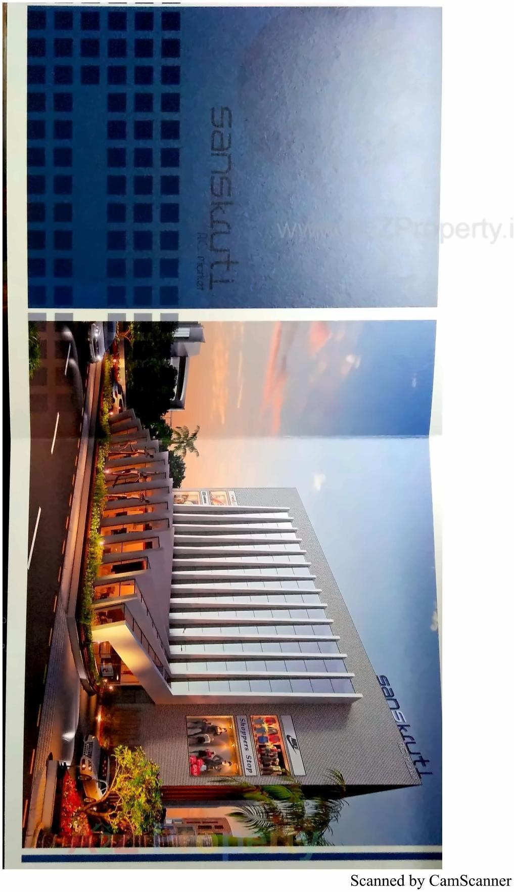 3D Elevation of real estate project Sanskruti Ac Market located at Parvat, Surat, Gujarat