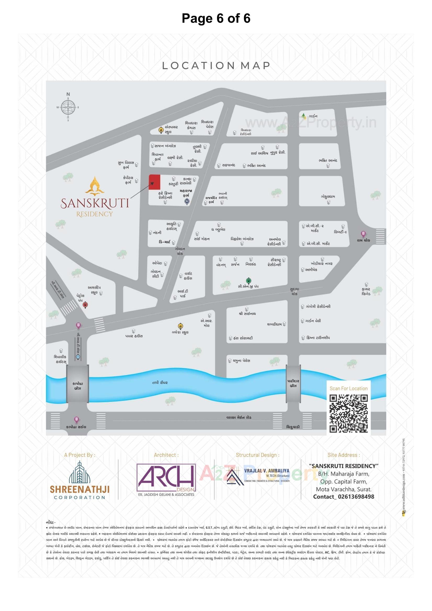  of real estate project Sanskruti Residency located at Mota Varachha, Surat, Gujarat