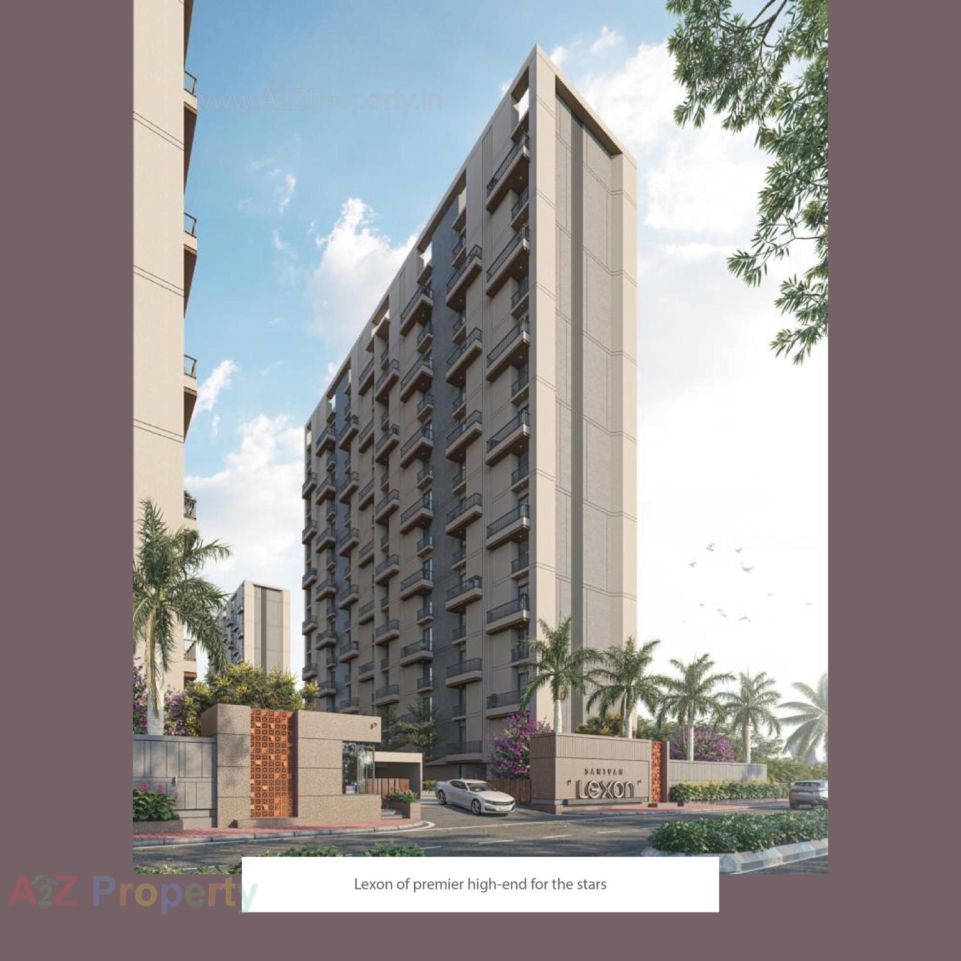 3D Elevation of real estate project Santvan Lexon located at Palanpor, Surat, Gujarat