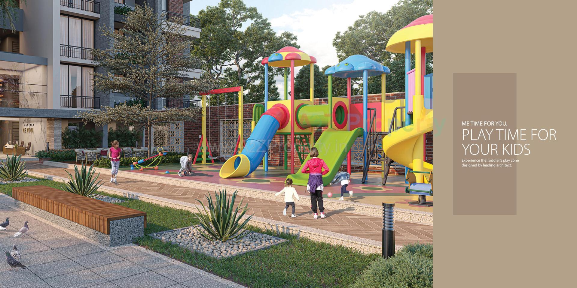 3D Elevation of real estate project Santvan Newon located at Palanpore, Surat, Gujarat