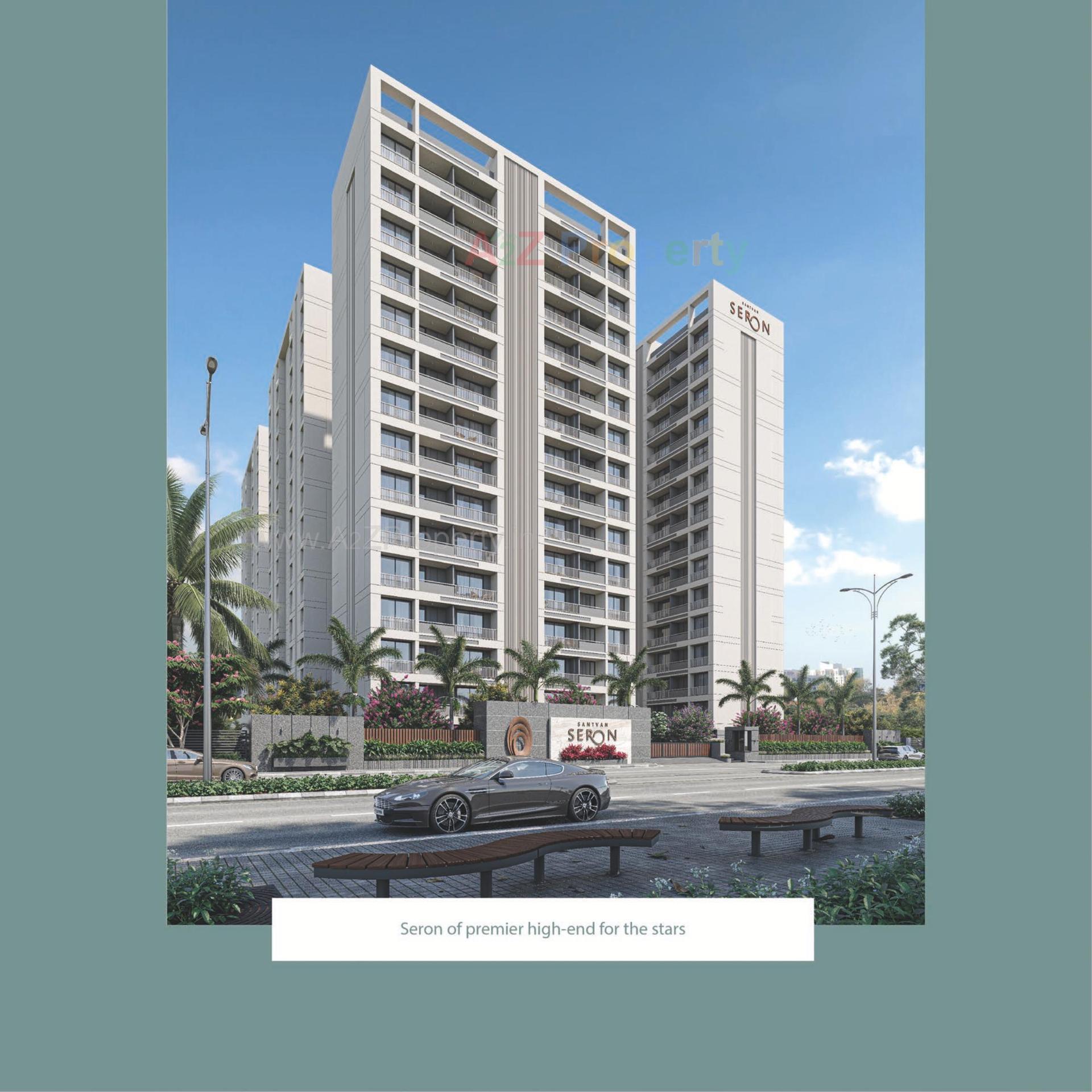 3D Elevation of real estate project Santvan Seron located at Palanpor, Surat, Gujarat