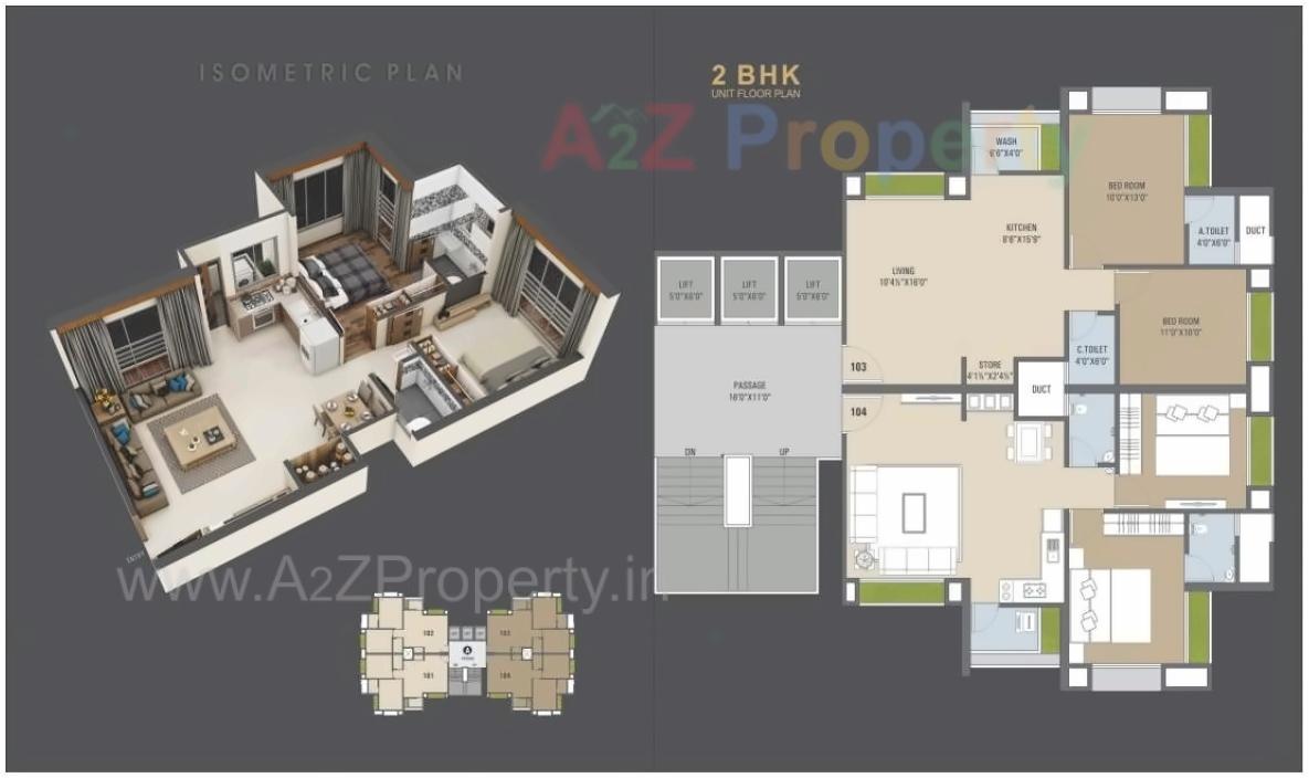 Layout of real estate project Santvan Skyon located at Palanpur, Surat, Gujarat
